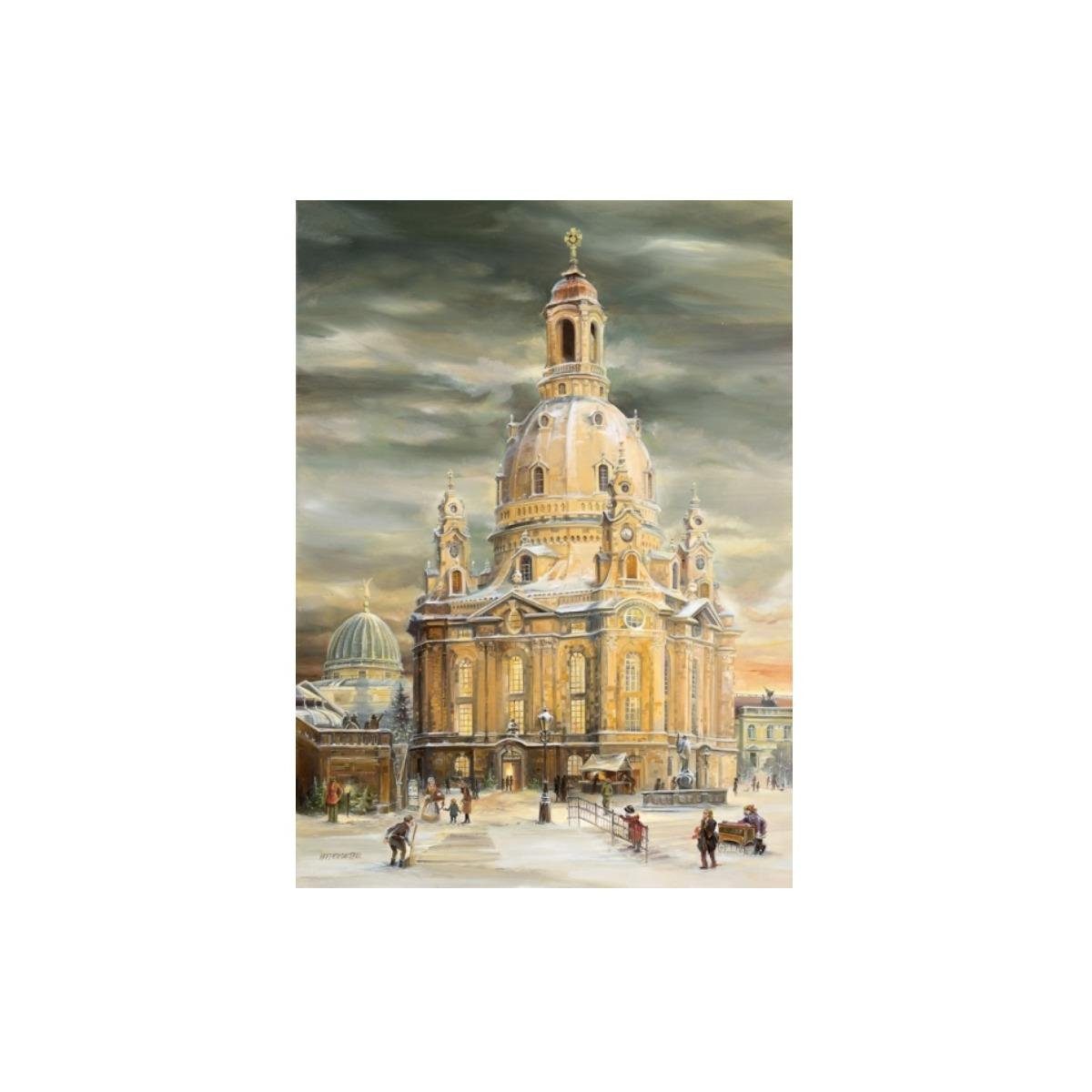 "Dresden Tochter & Olewinski Grußkarte 2913 - Frauenkirche" Weihnachtspostkarte neu