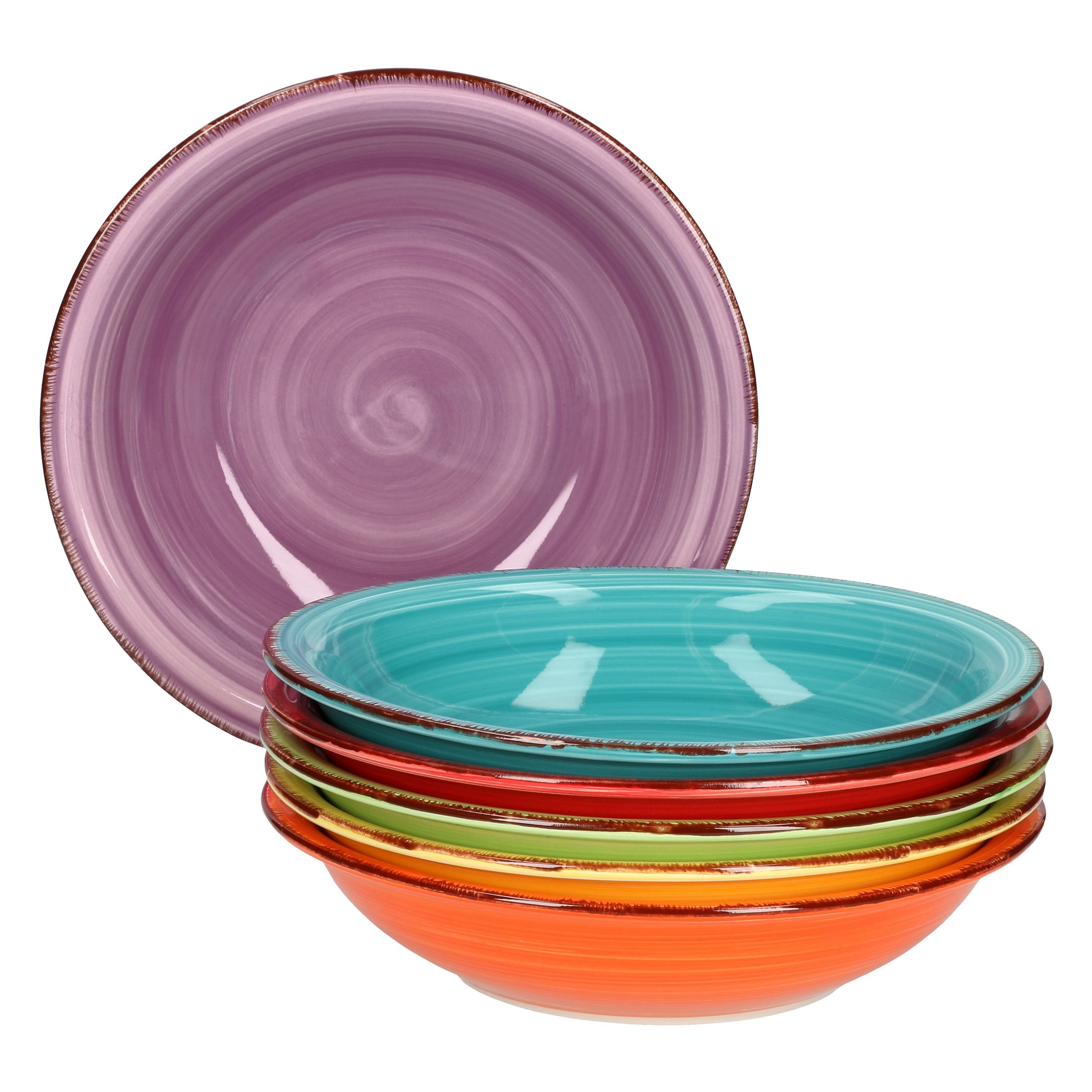 MamboCat Suppenteller 6er Set Suppenteller Uni Bunt – Bild 4 von 5