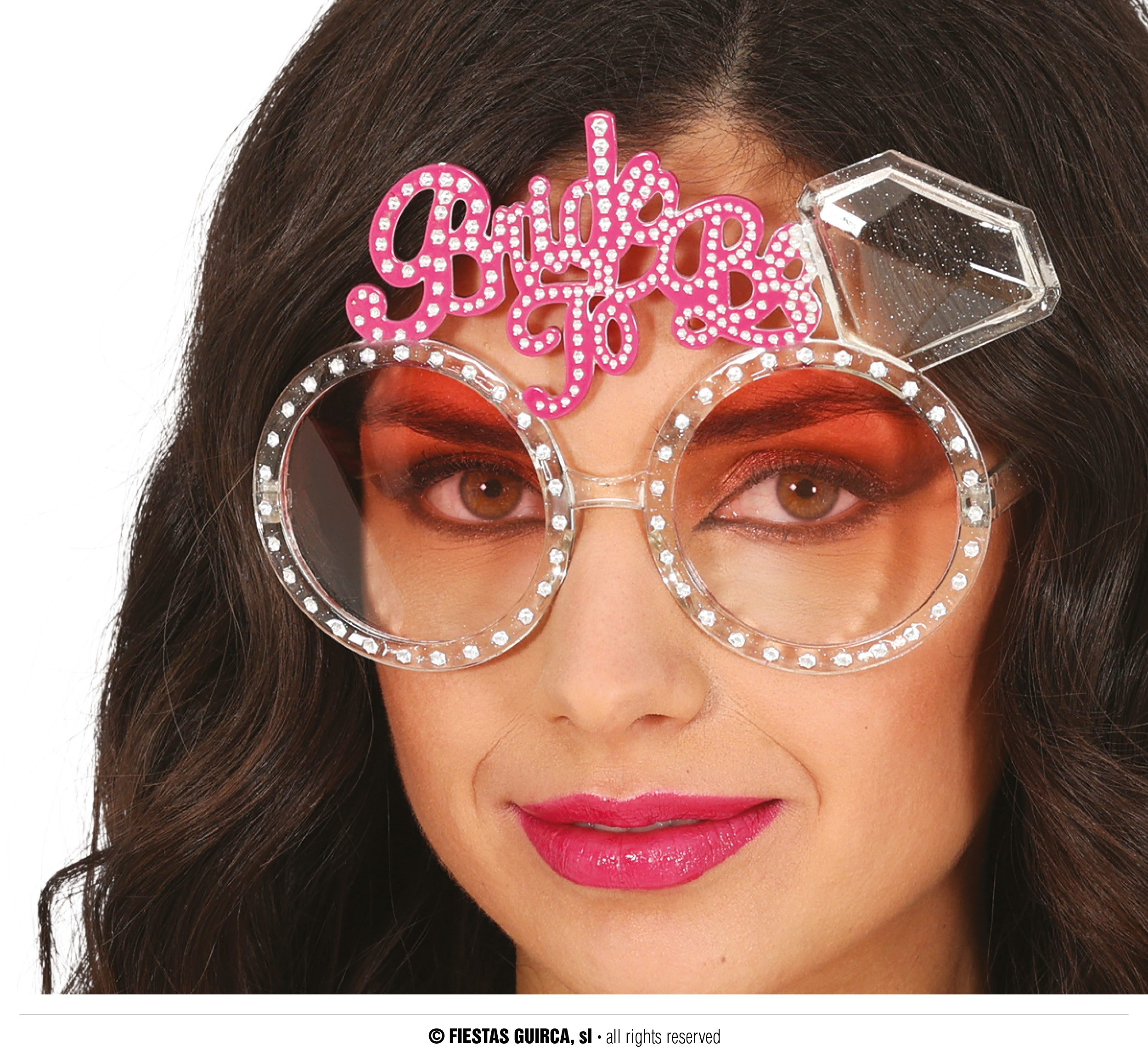 Fiestas Guirca Kostüm, Karnevalsbrille Diamant Glitzer Party Bräute Fantasie Hochzeit Access