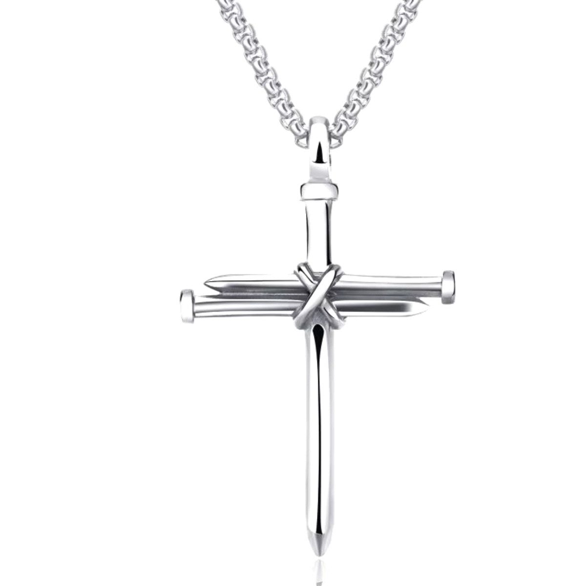 Kreuzkette Kette mit Kreuz Anhänger Halskette Kreuzschmuck Kirchenschmuck