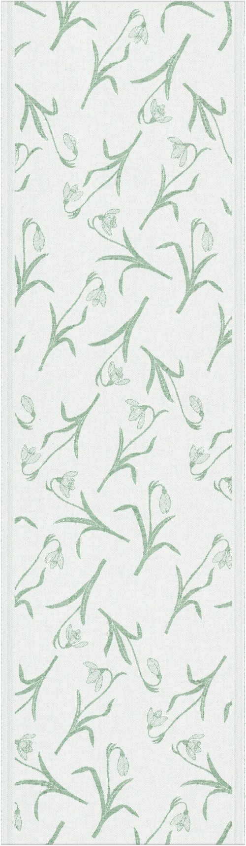 EKELUND MASTER WEAVERS 1692 Tischläufer Tischläufer Snödroppe 35x120 cm, gewebt