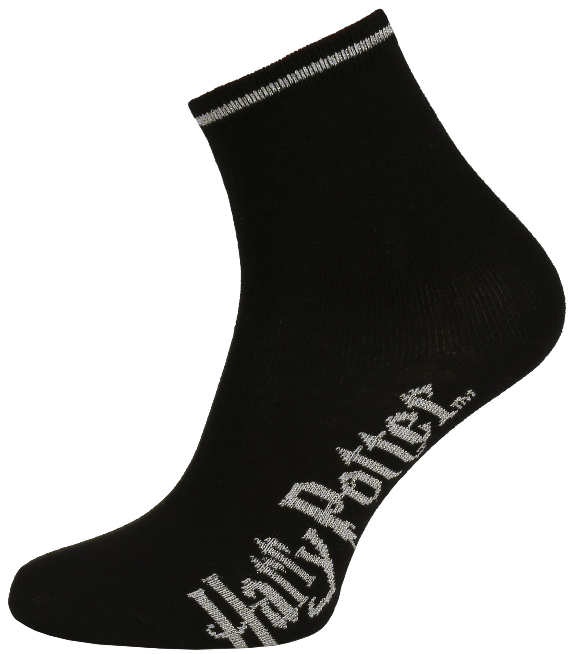 Sarcia.eu Haussocken Schwarze Socken mit goldener Aufschrift Harry Potter