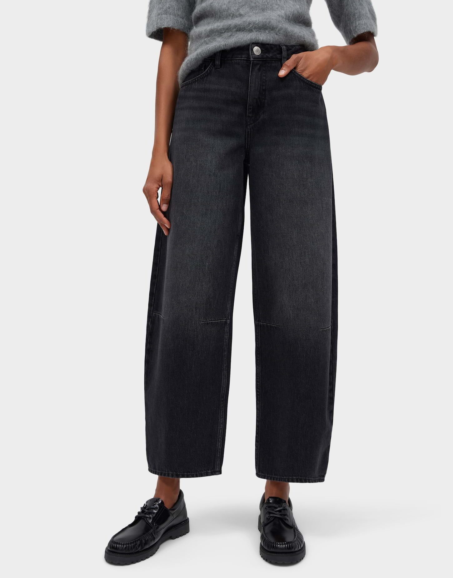 OPUS Relax-fit-Jeans Lolah edit aus robustem Denim Ovale Beinform mit formstabilem Griff und 5-Pocket-Details