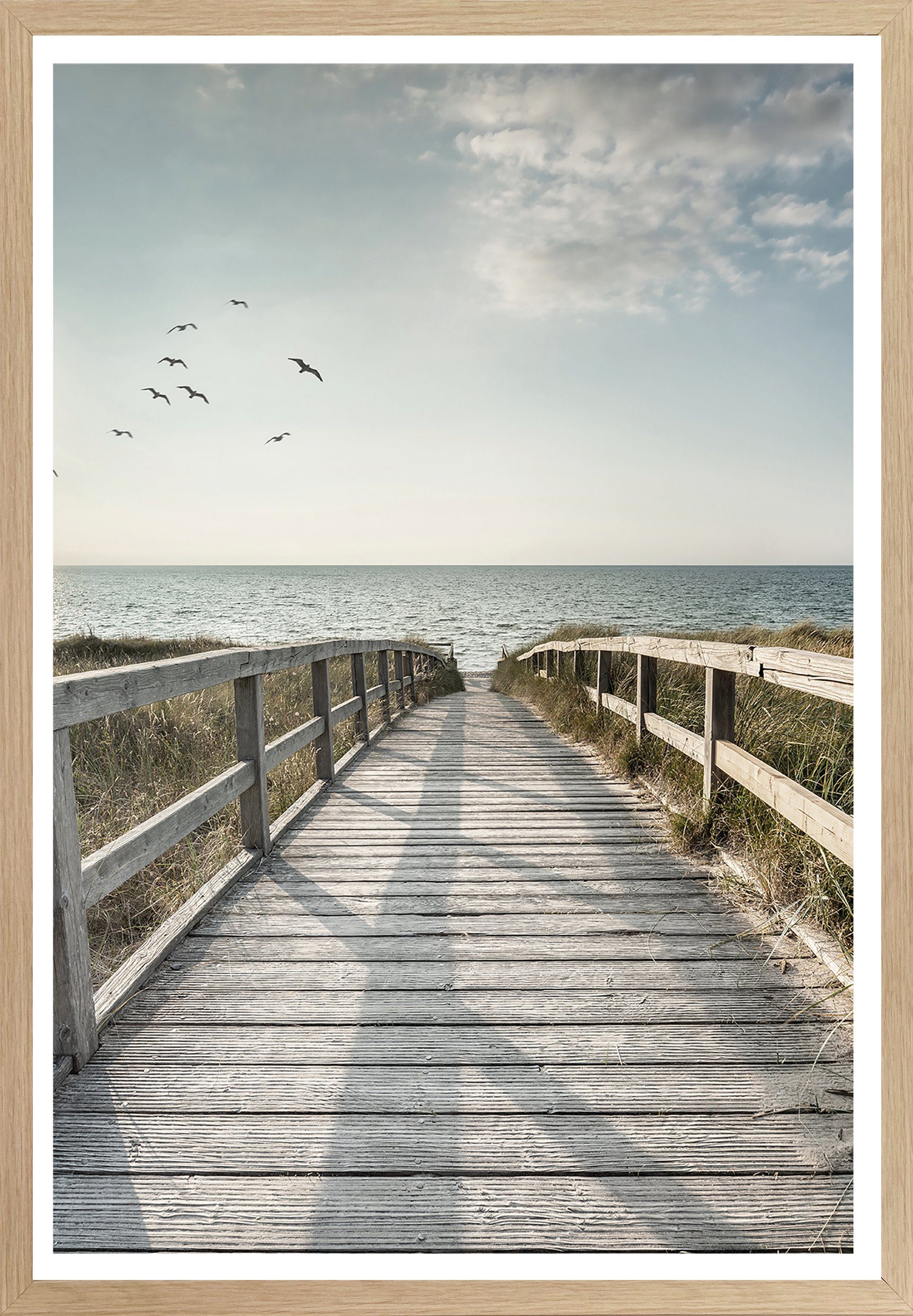 Bönninghoff Bild mit Rahmen Steg, Meer (1 St), BxH: 50x70 cm. € 27,74, (€ 27,74 pro 1 Stk).