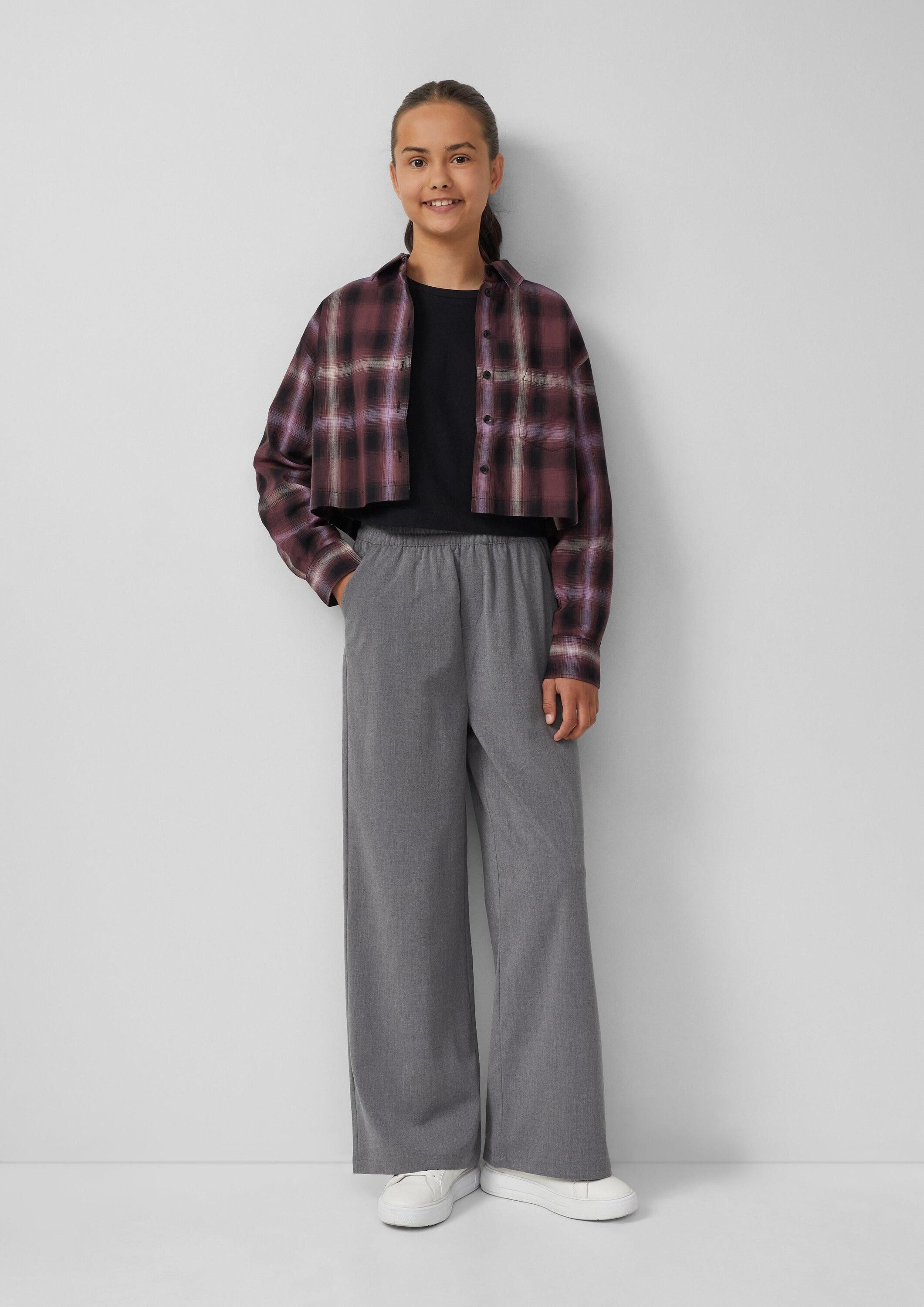 s.Oliver Langarmshirt T-Shirt Cropped-Longsleeve mit Rückenprint – Bild 3 von 4