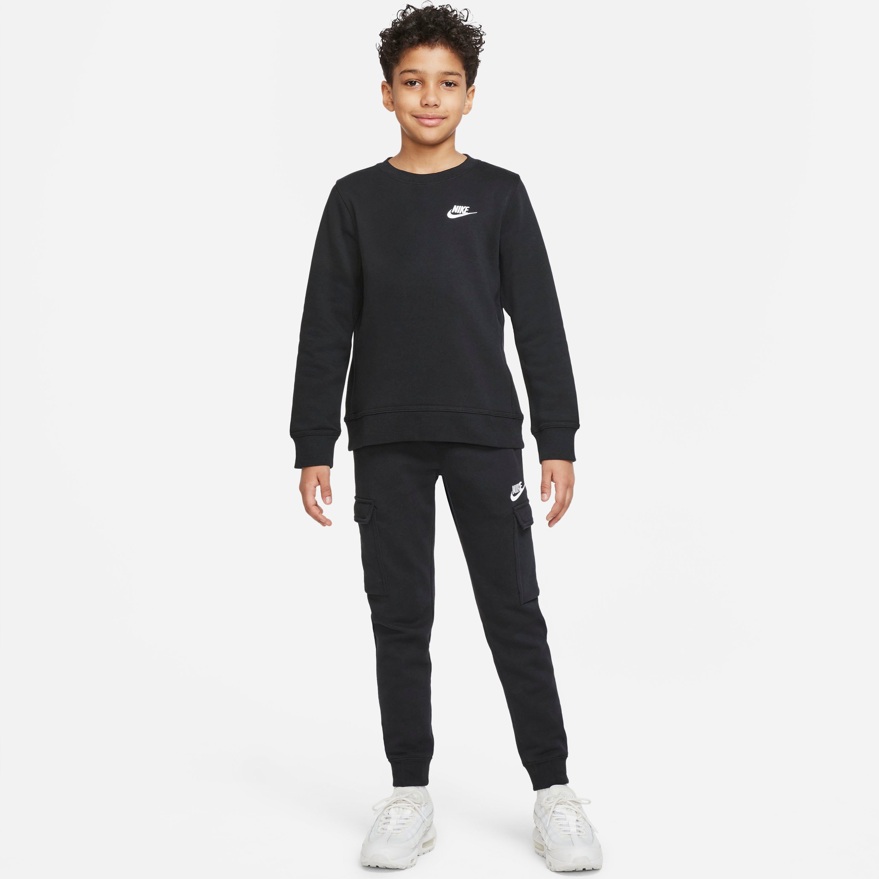 Kids Big Sweatshirt Sportswear BLACK/WHITE Club Nike Sweatshirt