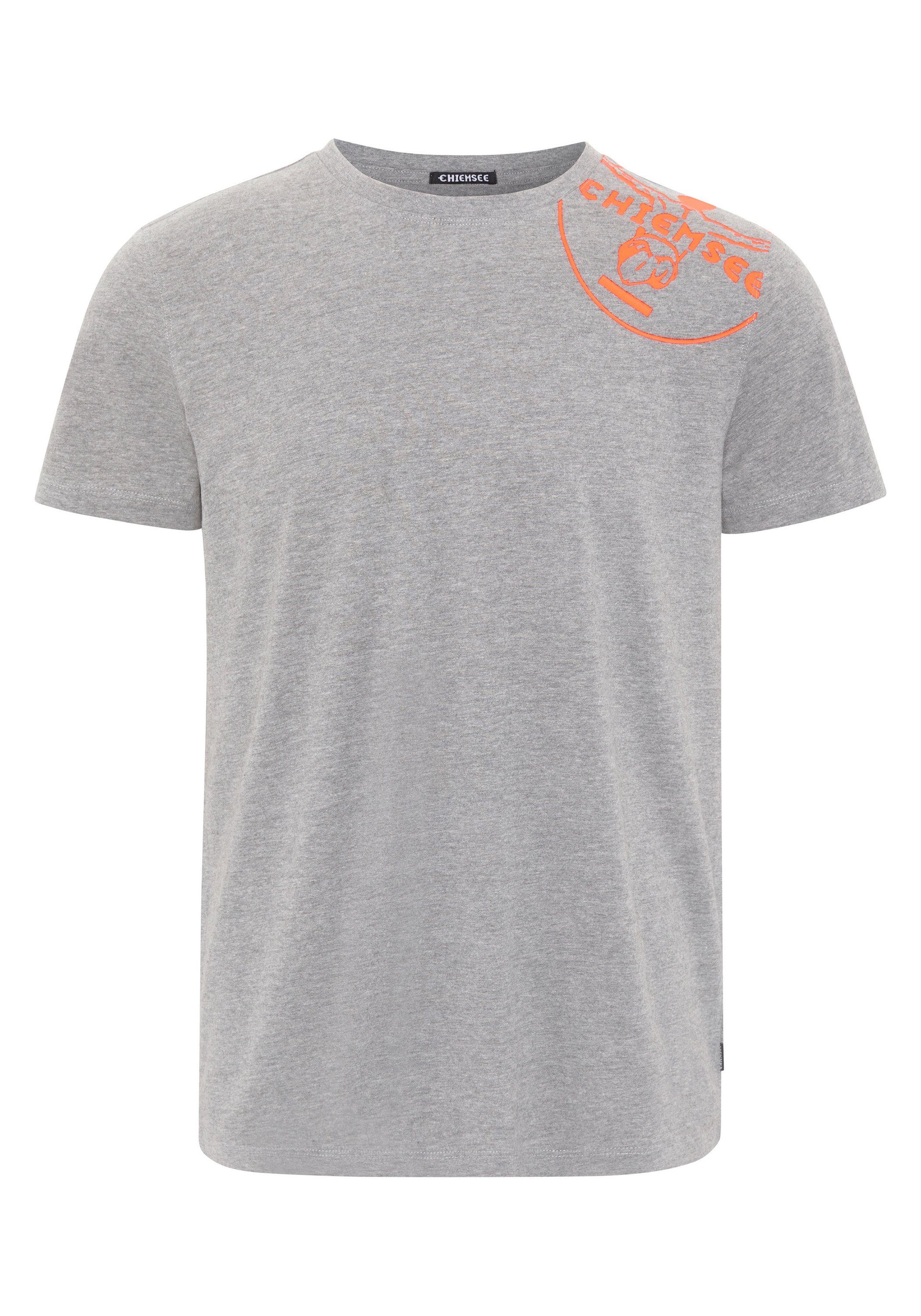Chiemsee Print-Shirt T-Shirt mit Jumper-Motiv 1 Medium Melange