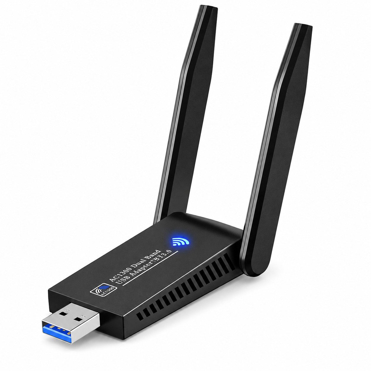 Fyrove WLAN-Stick WLAN Stick Bluetooth 5.0 + WiFi Adapter PC 2-in-1, 1300Mbps Dualband, 5GHz/2,4GHz, WLAN Stick für PC, USB WLAN Adapter für Windows 10/11