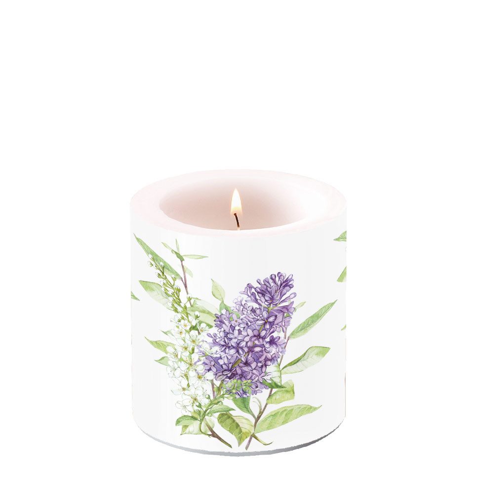 Ambiente® Papierserviette Kerze klein – Candle small – Format: Ø 7,5 cm x 9 cm – Brenndauer: 35