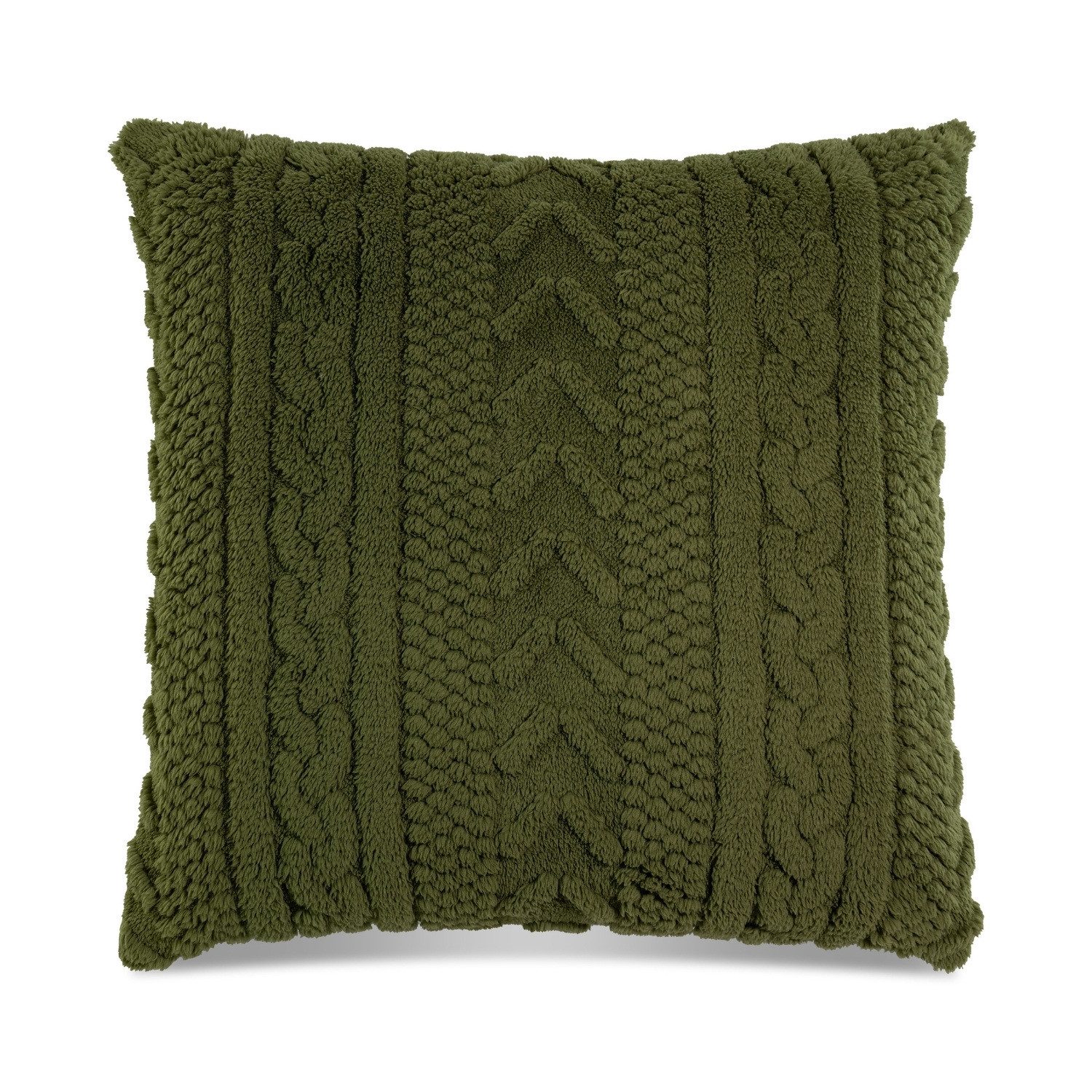 REALLaxx Dekokissen Meran, kuscheliges Sofakissen inkl. Füllung, 50 x 50 cm, Strickoptik