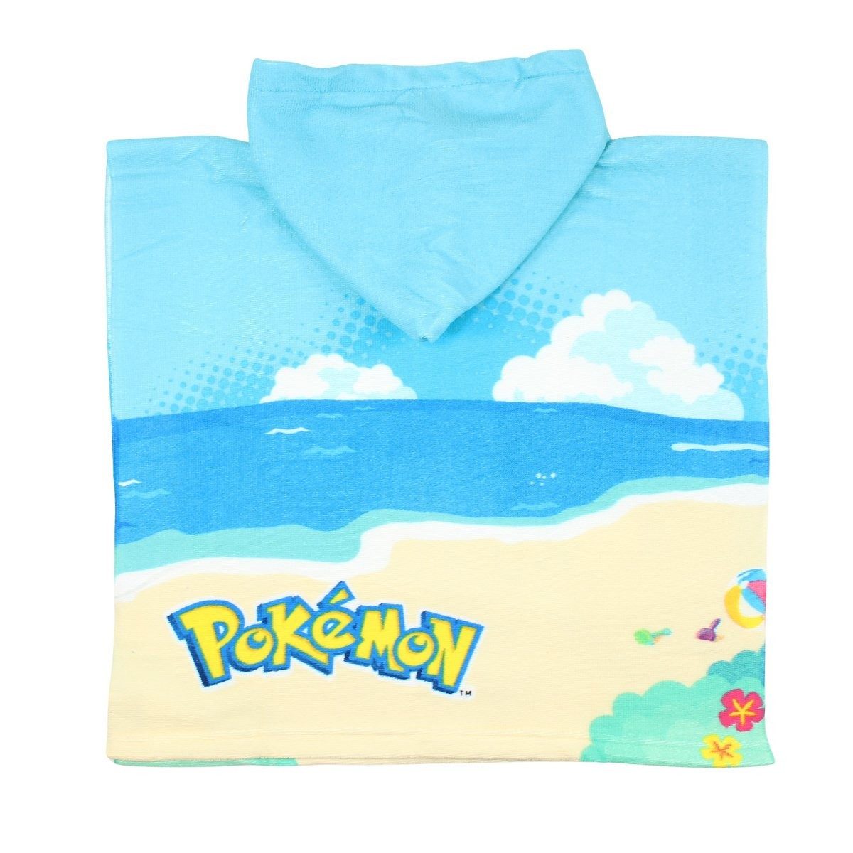 POKÉMON Badeponcho Pokemon Pikachu Anton Kinder Mikrofaser Poncho, Polyester, Kapuze, mit Kapuze