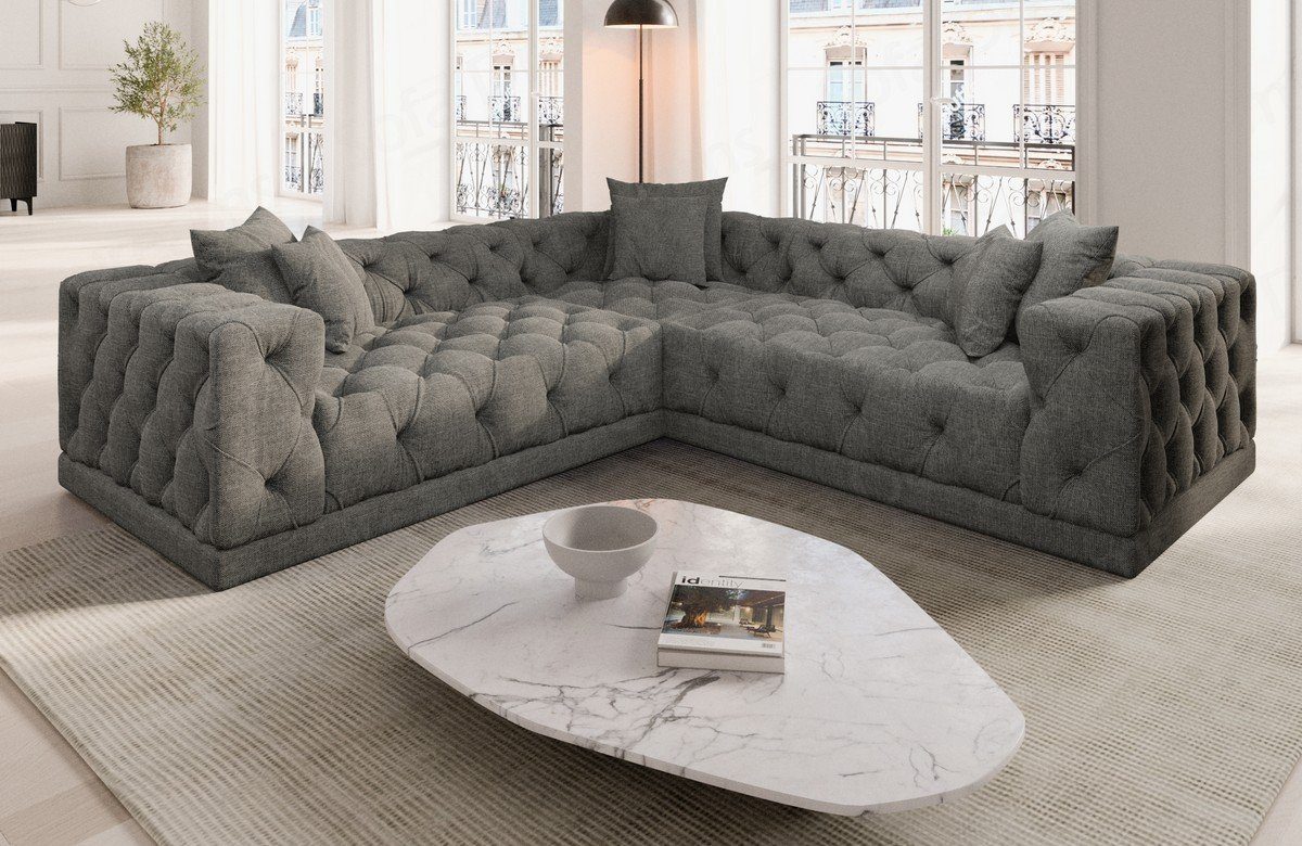 Sofa Dreams Ecksofa Polster Strukturstoff Stoff günstig online kaufen