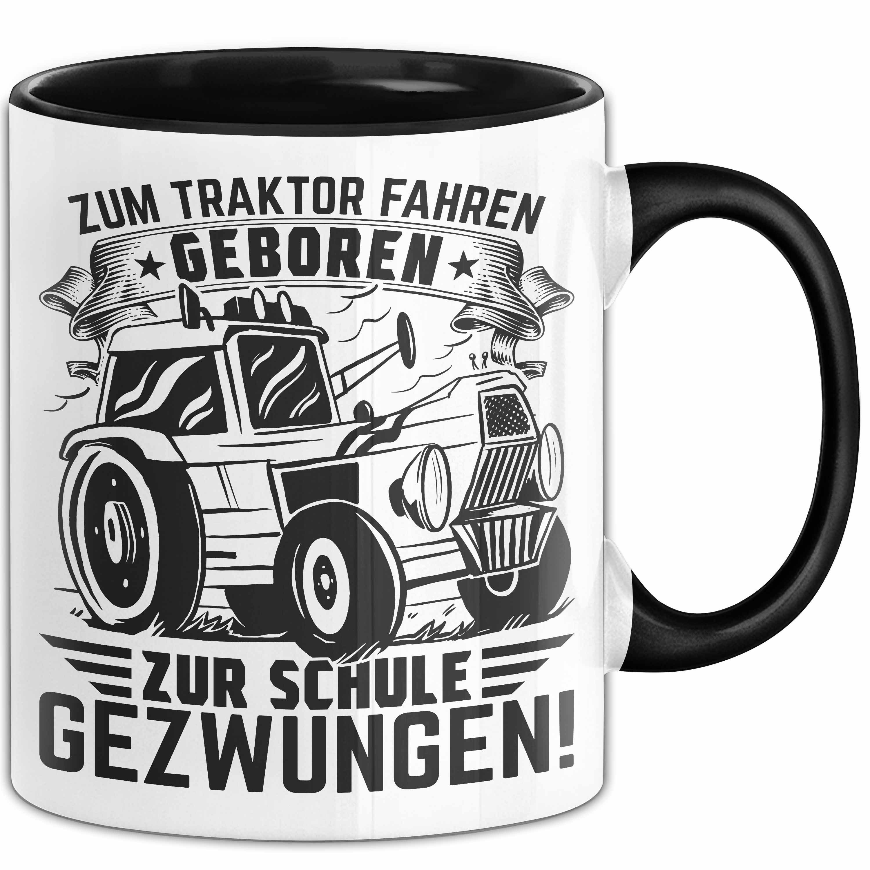 Trendation Tasse Traktor Fahren Geschenk Tasse für Bauer Landwirt Zum Traktor Fahren Ge