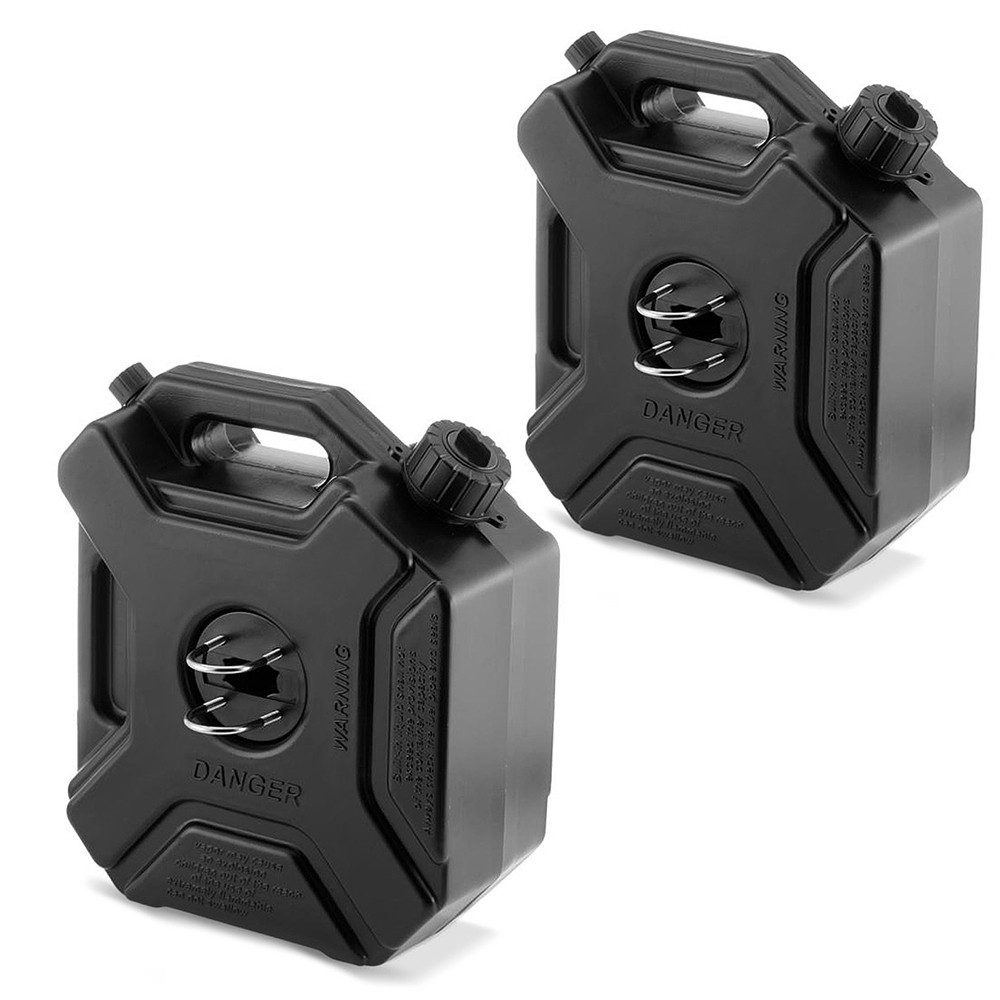 Bagtecs Koffer Set 2x Motorrad Benzinkanister 5L / Reservekanister mit Halterung # JC