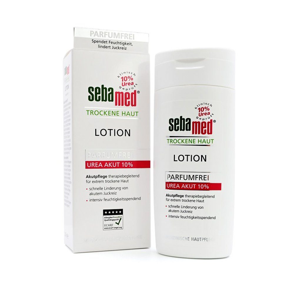 Sebapharma GmbH & Co.KG Körperlotion SEBAMED Trockene Haut parfümfrei Lotion Urea 10%, 200 ml | Körperlotionen