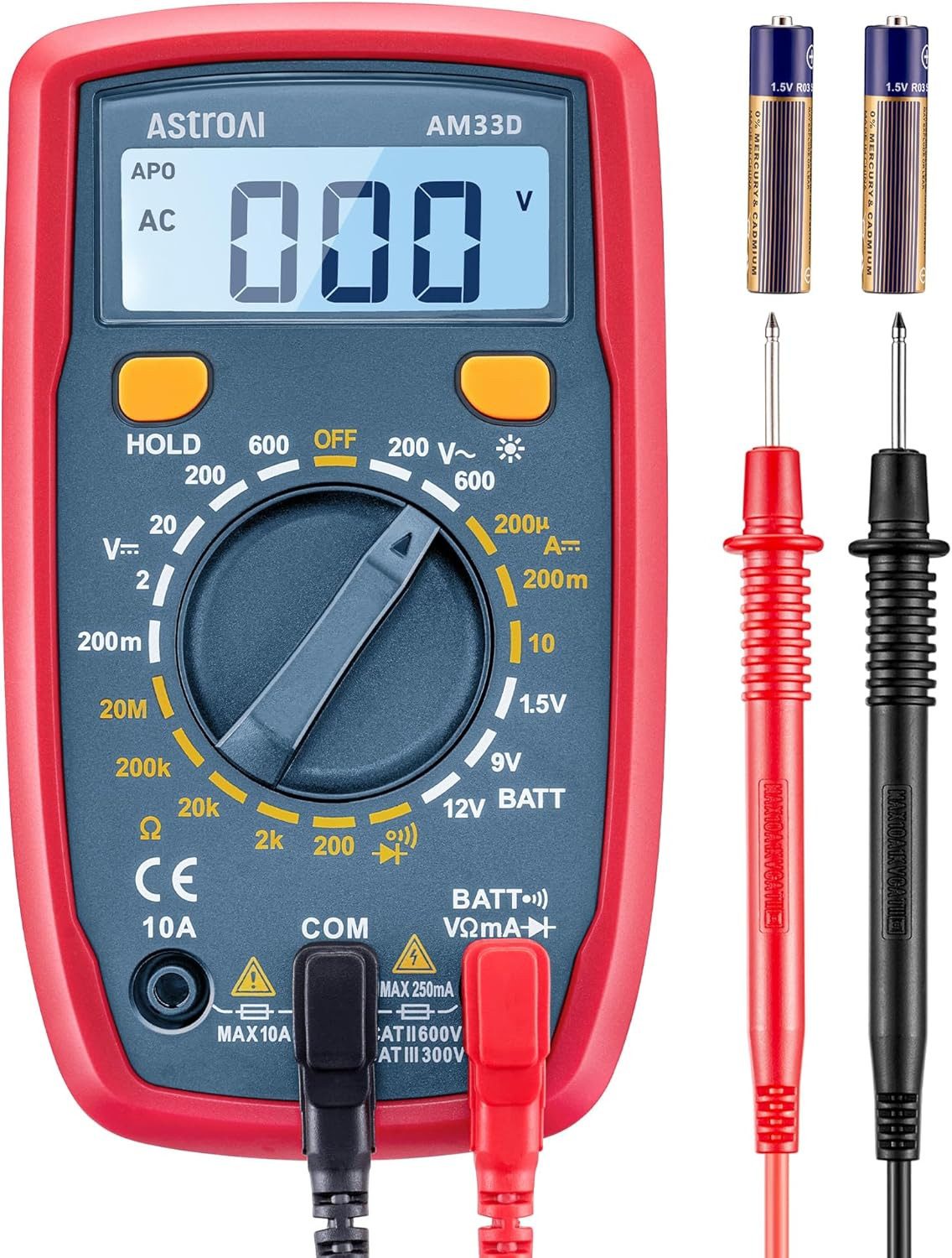 Multimeter Digital Multimeter mit Ohm Volt Ampere Spannung Tester Messung