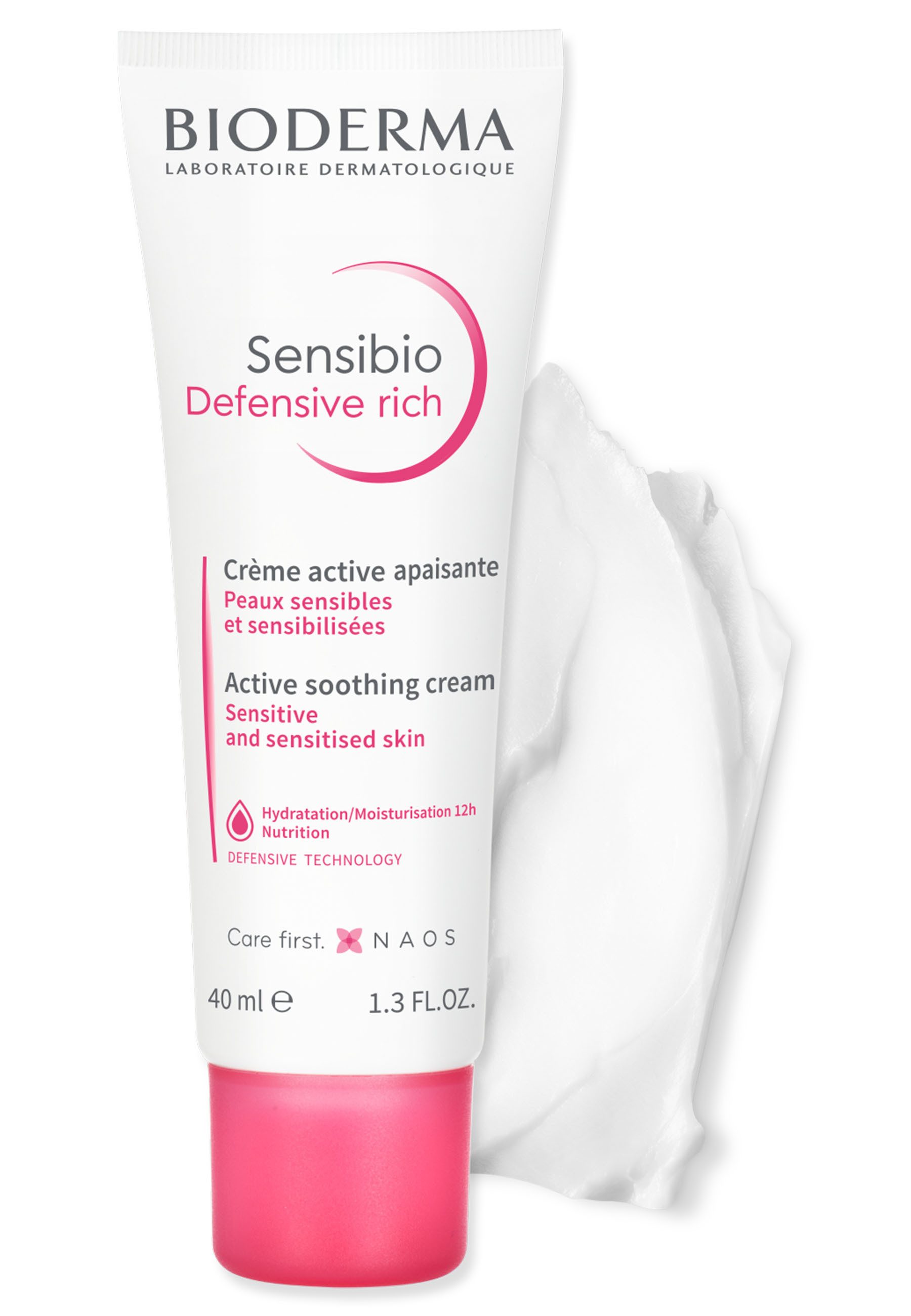 Bioderma Gesichtspflege Sensibio Defensive rich -, pH-hautneutral, unparfümiert und hoch verträglich
