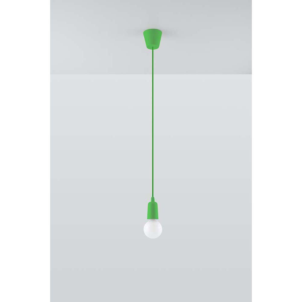 cm 90 Pendelleuchte etc-shop H Esszimmer nicht Grün PVC Leuchtmittel 1-flammig Pendelleuchte, inklusive, Deckenleuchte