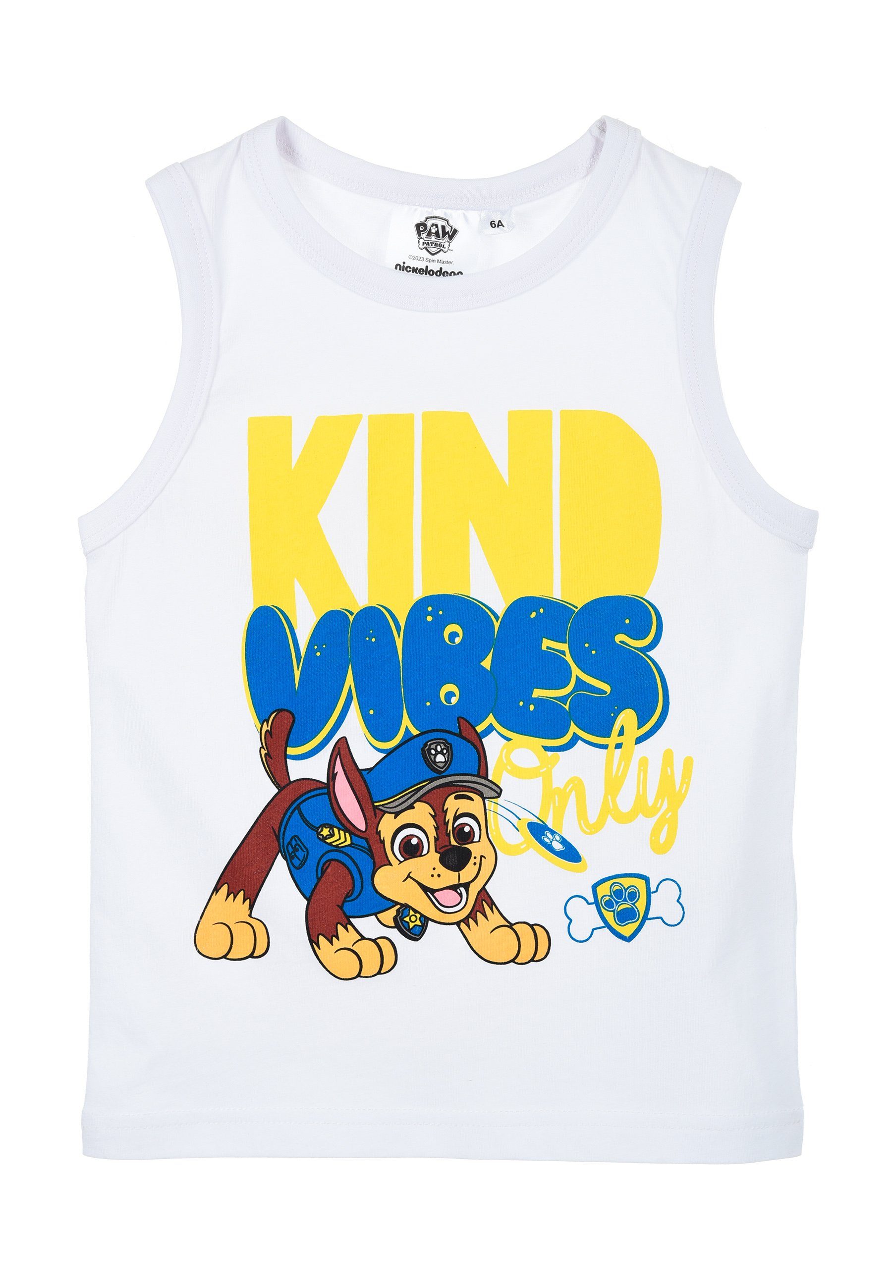 PAW PATROL Muskelshirt Chase Jungen Tank-Top Sommer-Shirt Muskel-Shirt