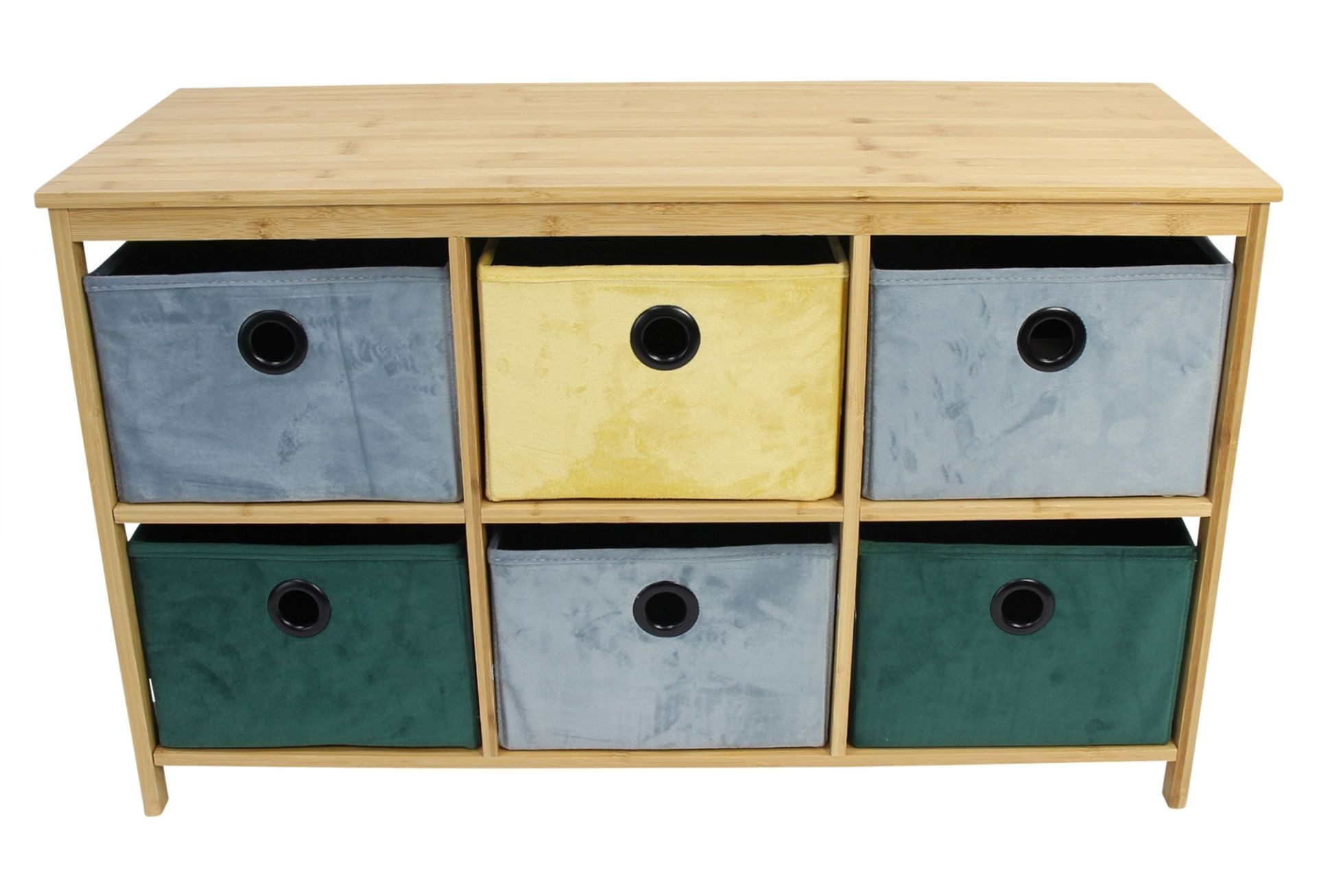 Home-trends24.de Stauraumregal Bambus Aufbewahrung Boxen Regal Kommode Stauraum