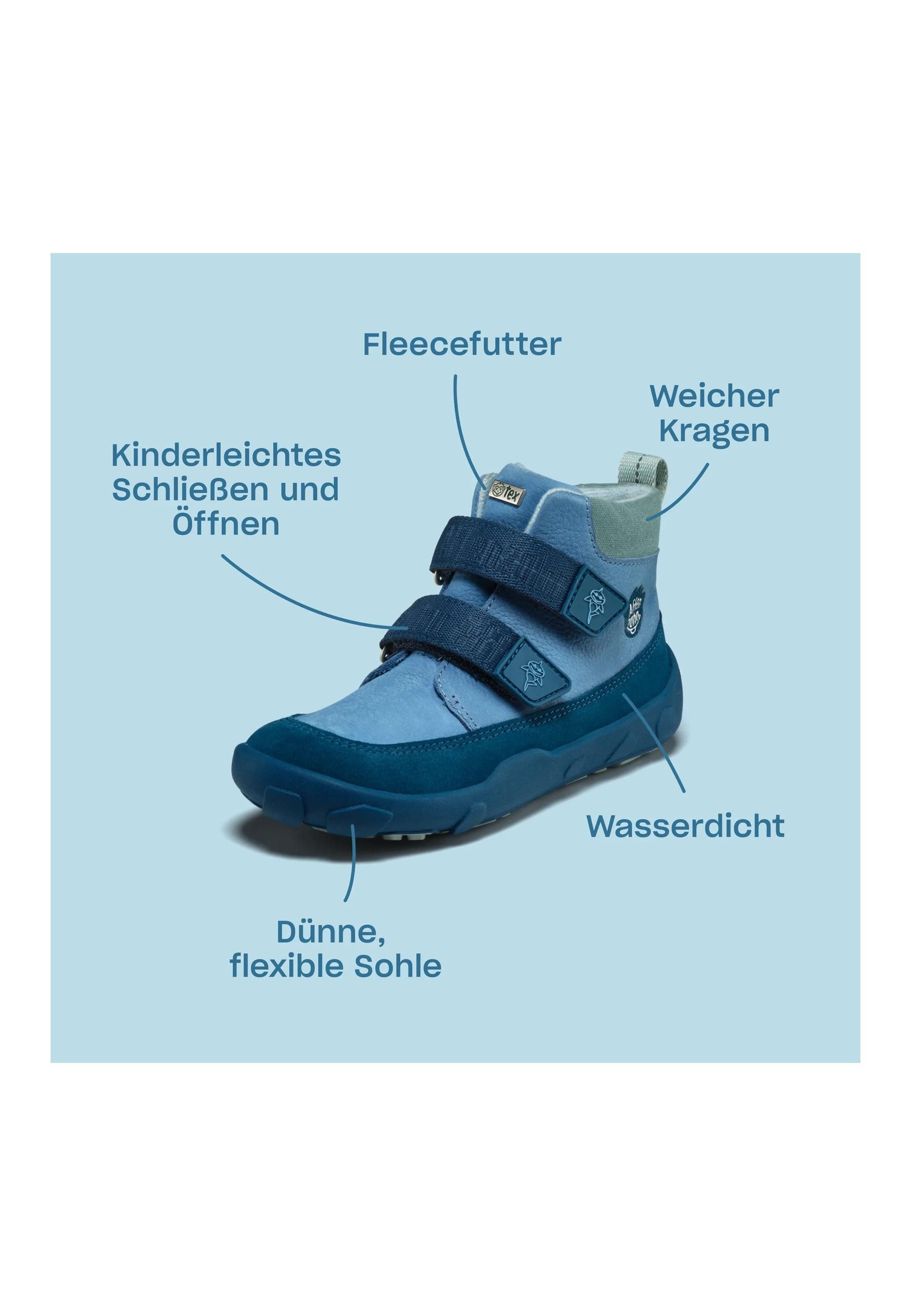 Affenzahn Leder Friendy . Sneaker nach Barfußschuhprinzip