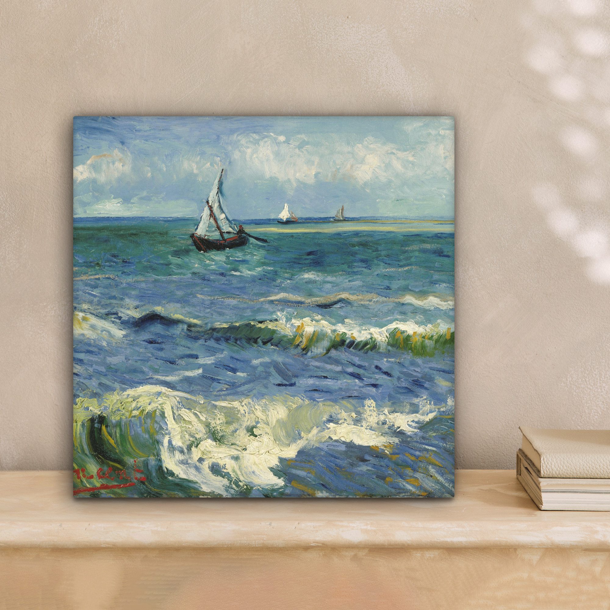 OneMillionCanvasses® Leinwandbild Meereslandschaft bei Les Saintes-Maries-d günstig online kaufen