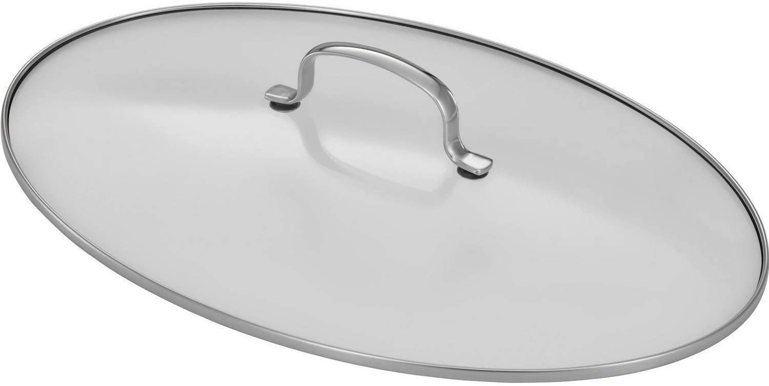 RÖSLE Kochtopf RÖSLE Glasdeckel oval Edelstahl 38cm 8 13150 Liter Elegance / Bräter
