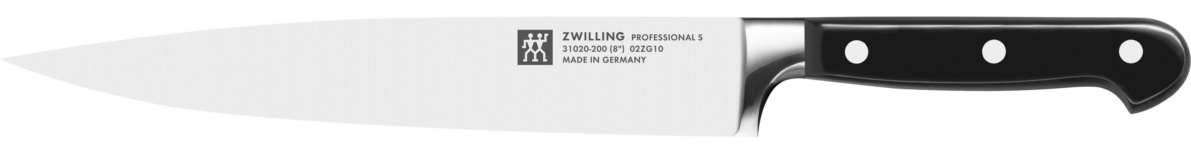 Zwilling Messer-Set Pro (Set, 2-tlg., 1 Fleischmesser (20 cm),  1 Fleischgabel (18 cm), Edelstahl 18/10, aus einem Stück geschmiedet