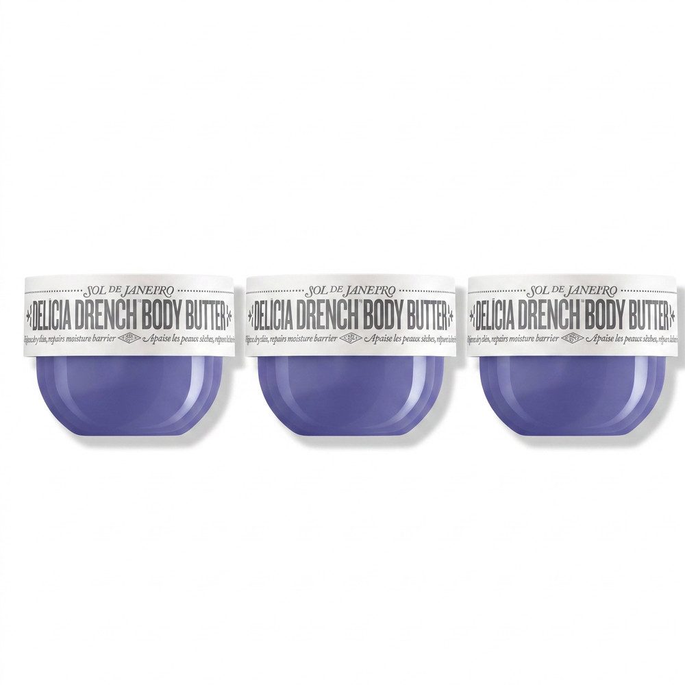 Sol de Janeiro Körpercreme Sol de Janeiro Delícia Drench Body Butter 3er Set, Vorteilspack mit drei reichhaltigen Körperbuttern