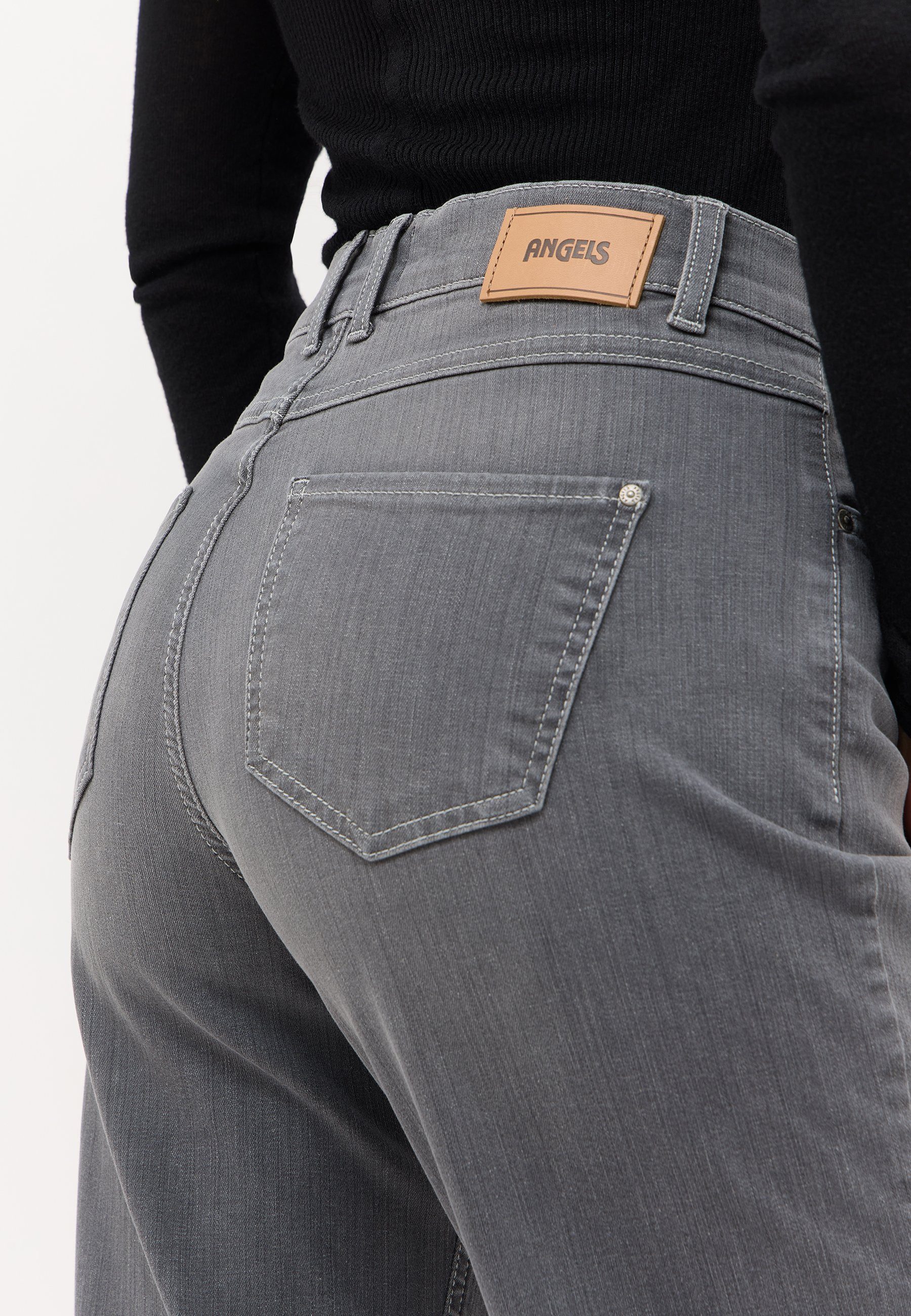 ANGELS 7/8-Jeans LAIA weite Passform, aus Baumwollmischung, mit Gürtelschlaufen