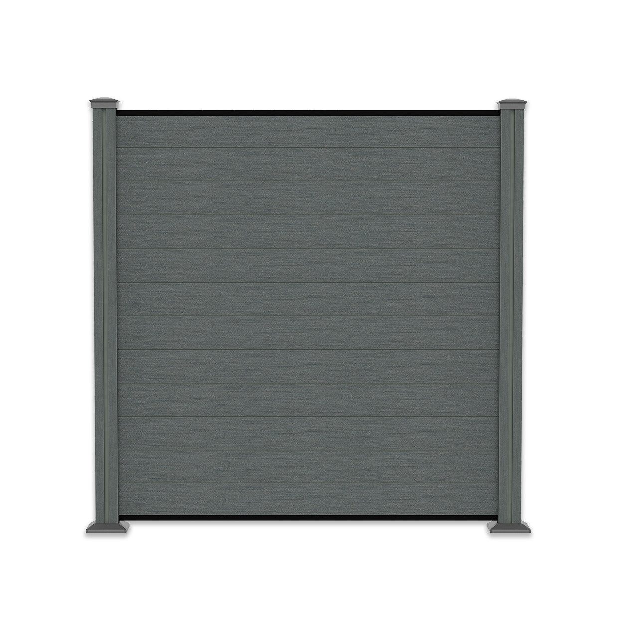 Gartenwelt Riegelsberger Sichtschutzelement WPC-Sichtschutzzaun Komplett-Set Steckzaun