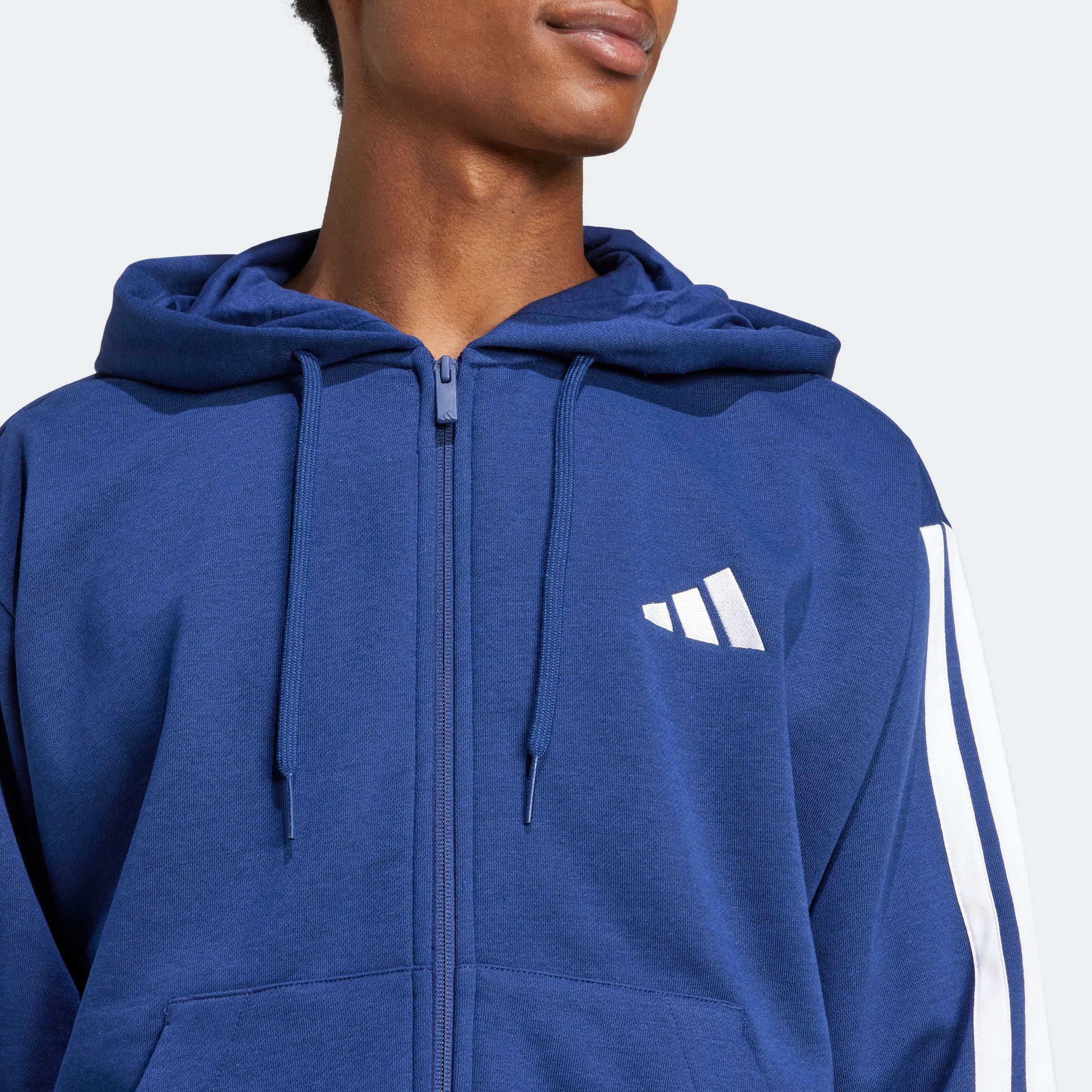 adidas Sportswear Sweatjacke ESSENTIALS 3-STREIFEN für Laufen und Sportmode, mit Reißverschluss