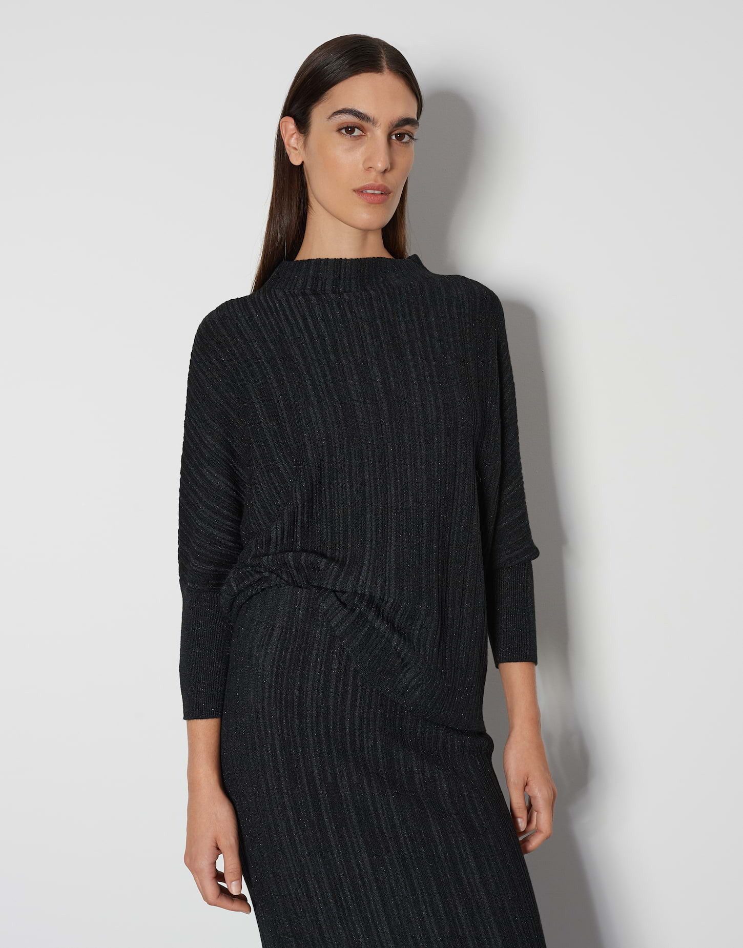 Strickpullover Oversize Pullover TIZZI Loose mit Schimmer Effekt