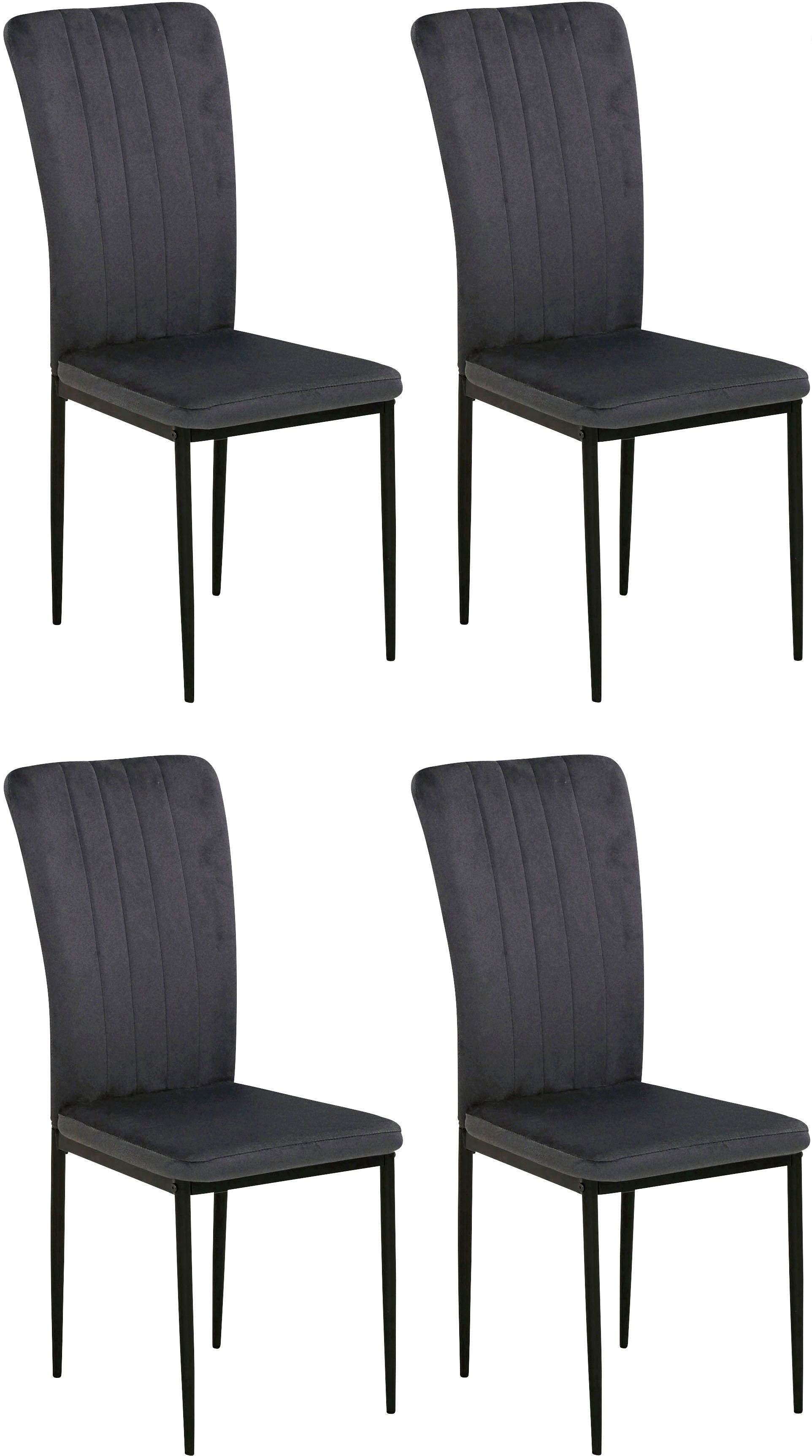 Home affaire 4-Fußstuhl Bergamo (Set, 4 günstig online kaufen