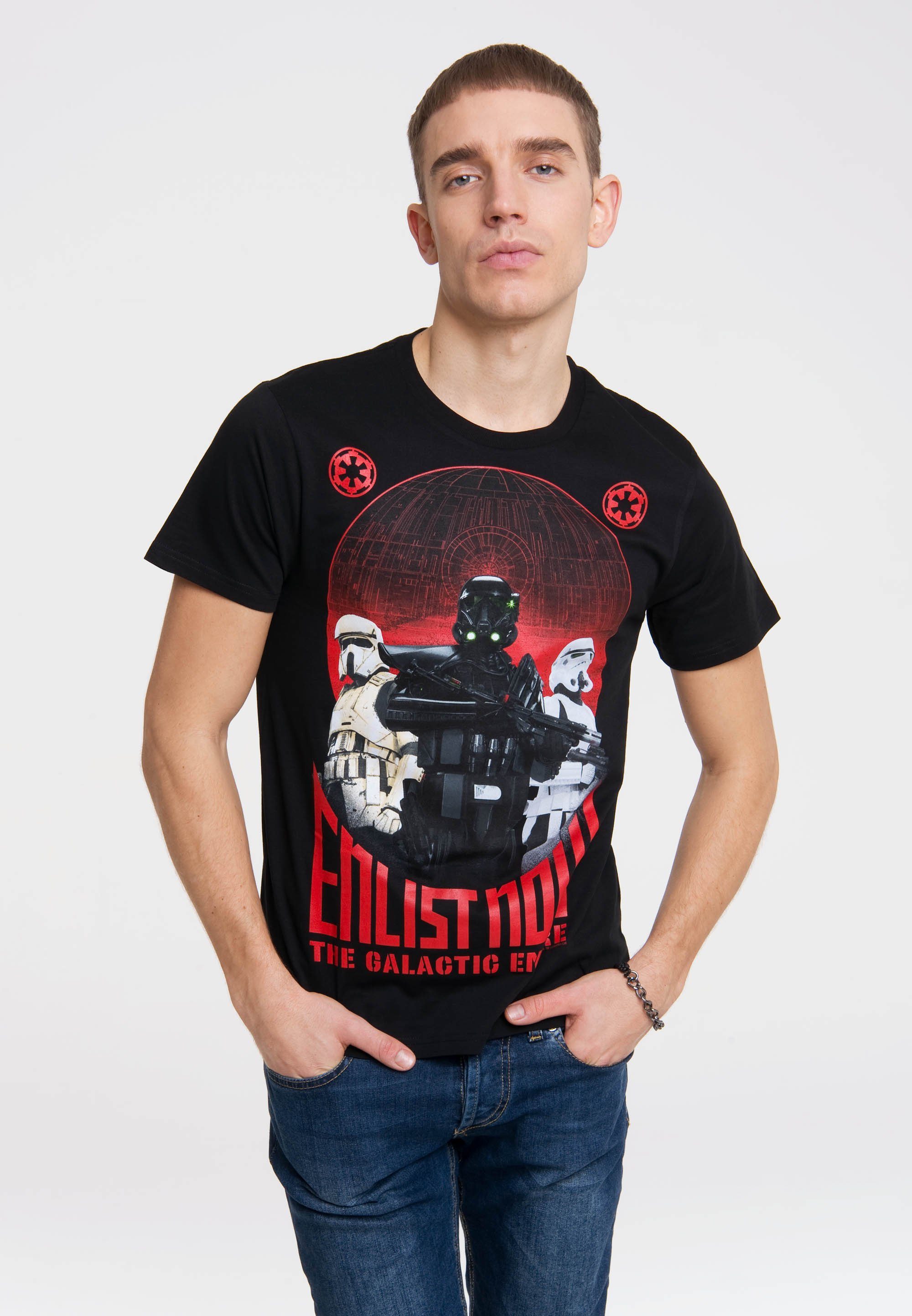 LOGOSHIRT TShirt Star Wars Galactic Empire mit Star WarsMotiv