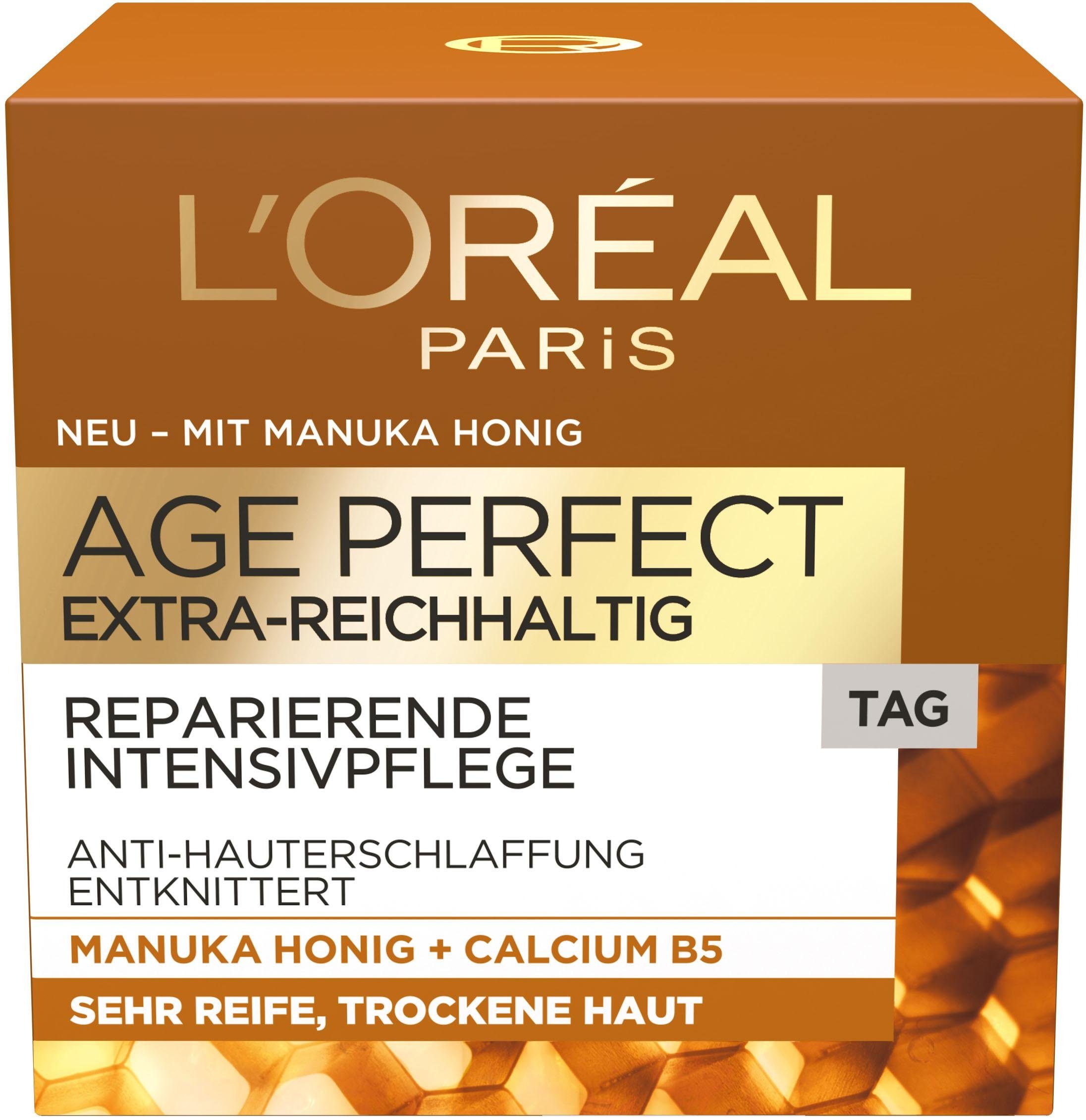 L'ORÉAL PARIS Tagescreme AGE PERFECT EXTRA-REICHHALTIG, mit Manuka Honig, reparierende-intensivpflege Tag
