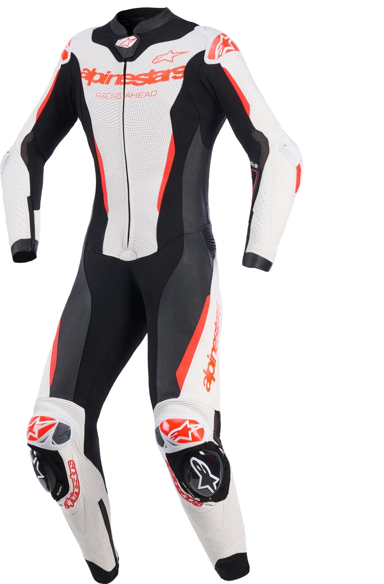 Alpinestars Motorradkombi Stella GP-R7 Damen 1-Teiler Motorrad Lederkombi Airbag vorbereitet,Ellenbogenprotektoren enthalten,mit Höcker,Kni