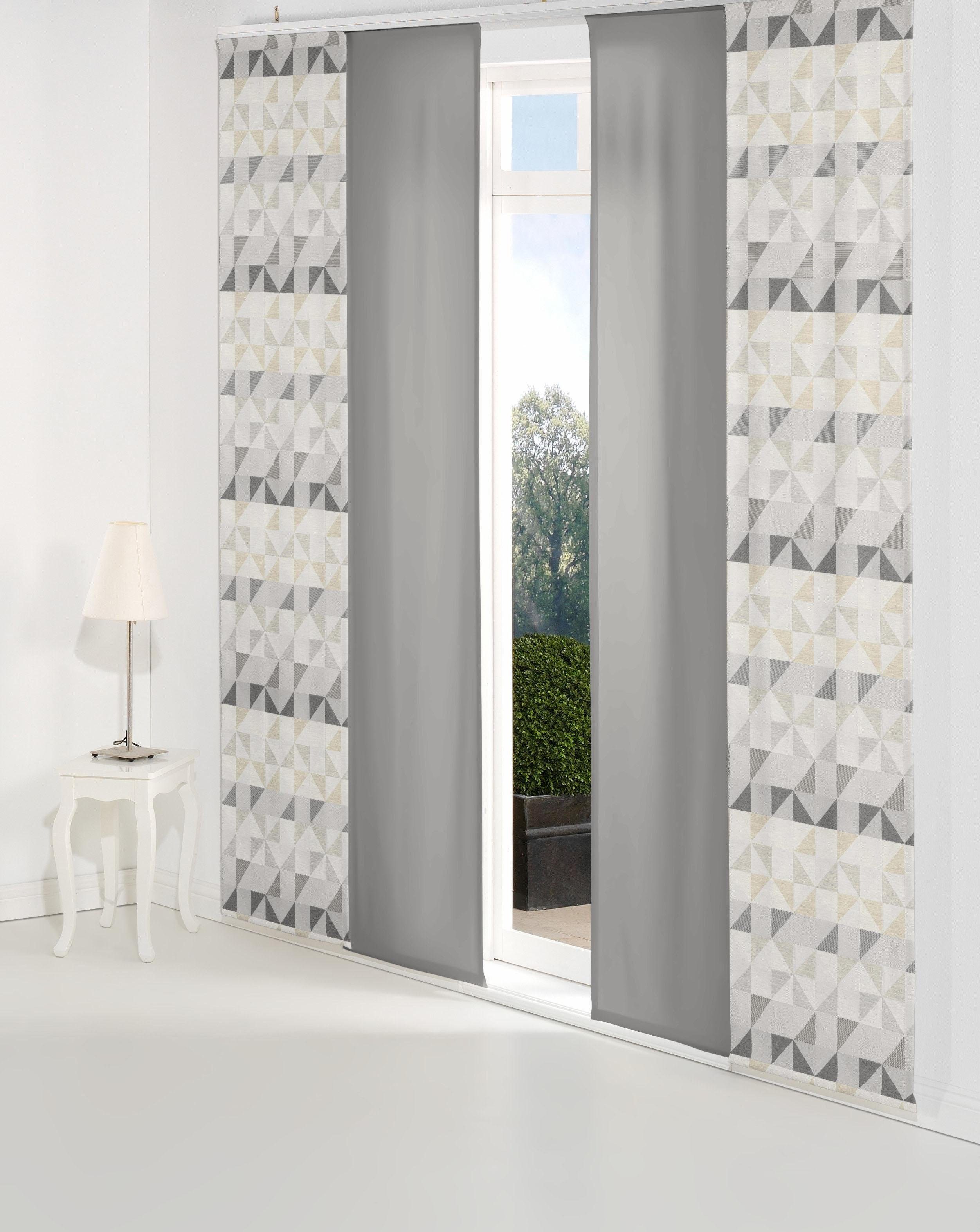 Wirth Schiebegardine Berlare (1 St), Paneelwagen, blickdicht, Jacquard, Inkl. Montagezubehör