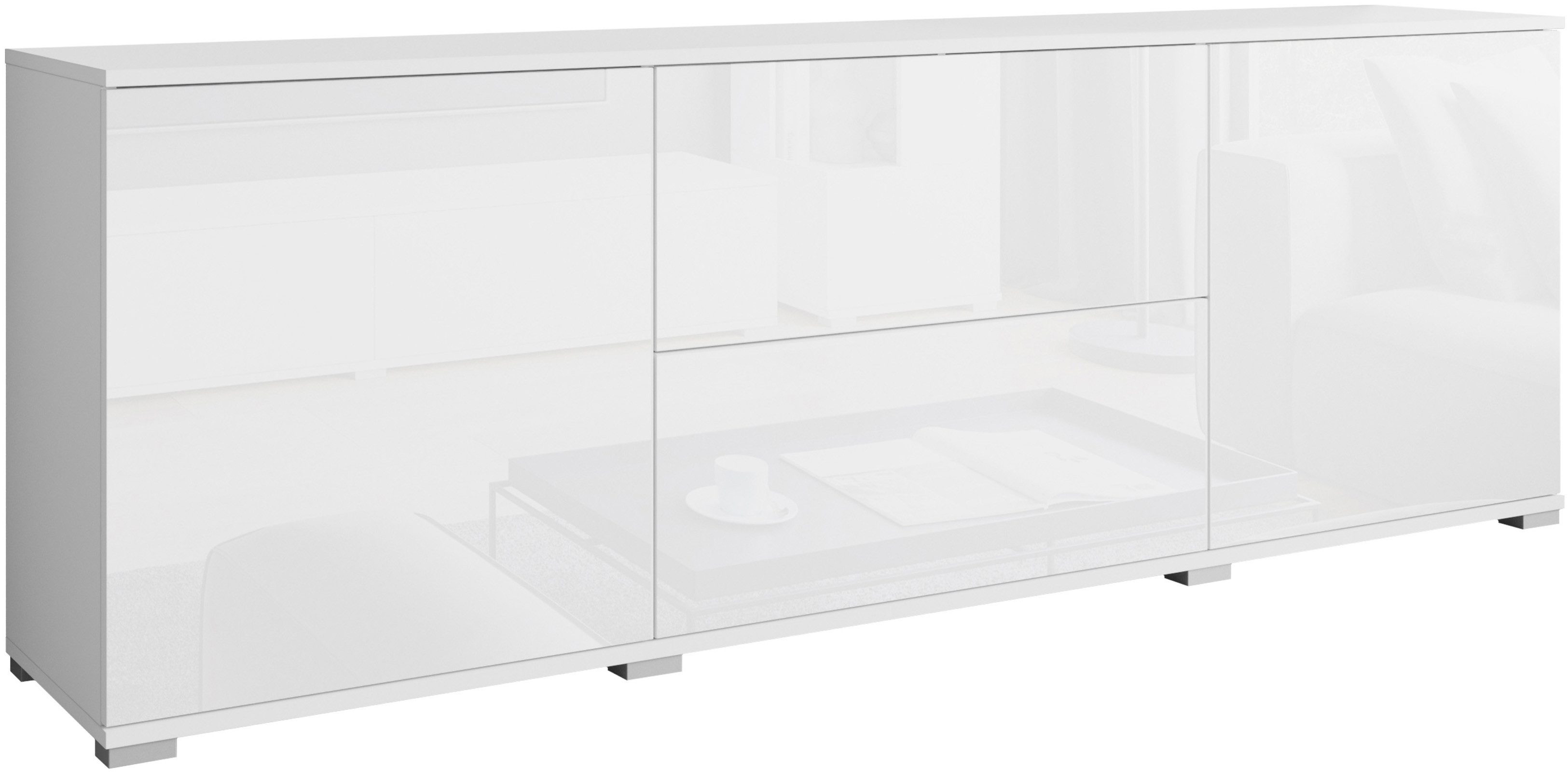 INOSIGN Lowboard "Kenia", (1 St.), 2 Türen, 2 Schubladen, Breite 180 cm, hö günstig online kaufen