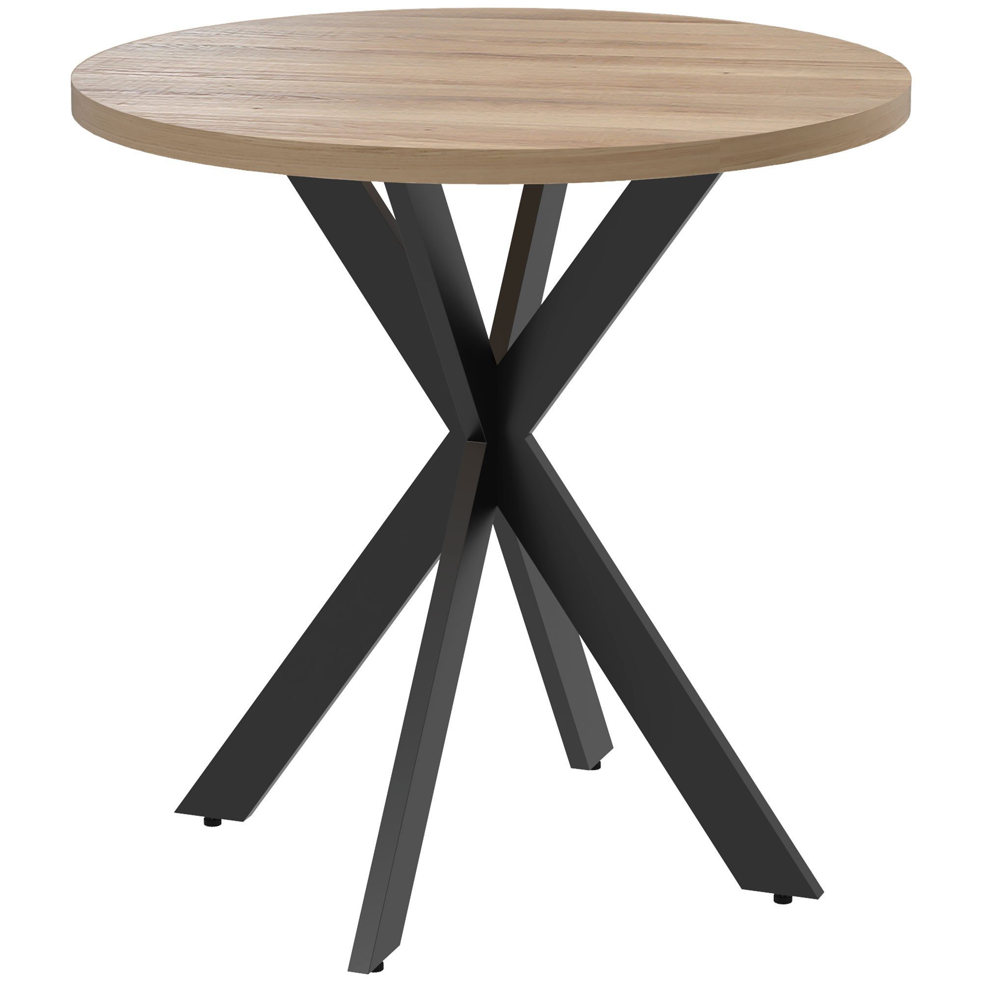 HOMCOM Esstisch für 2-4 Personen (Runder Tisch, 1-St., Küchentisch), Ø75 x günstig online kaufen