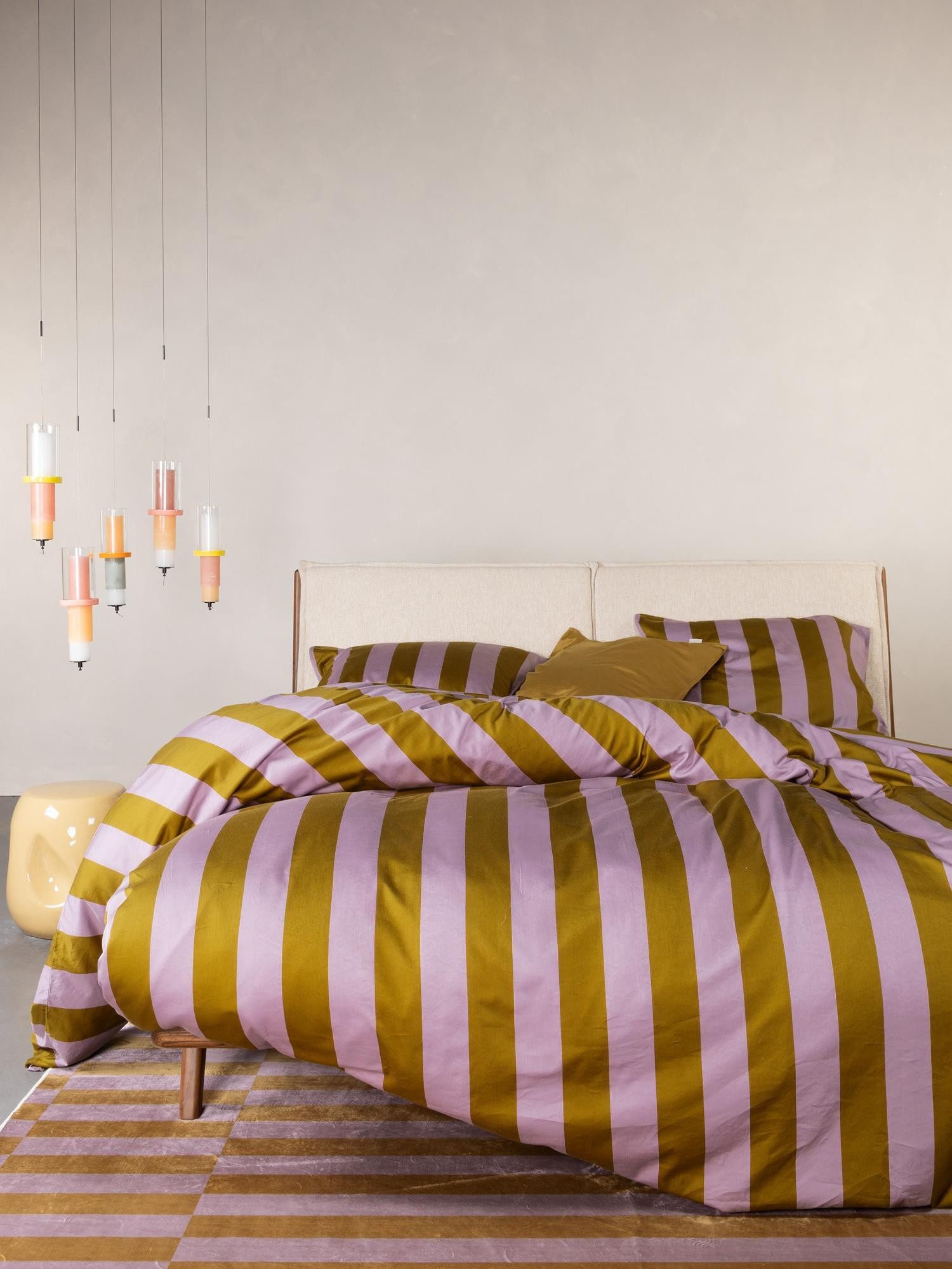 Essenza Bettwäsche Minte Stripe, Satin, 2 teilig, mit Streifen günstig online kaufen