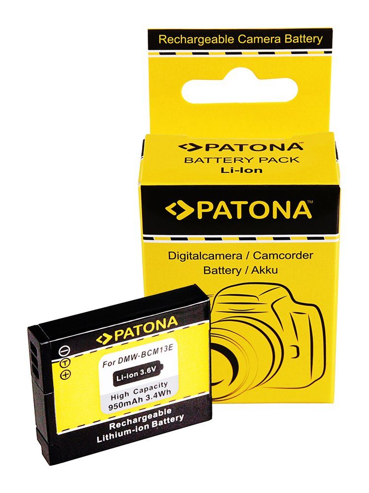 Patona Akku für Panasonic DMW BCM13 TZ61 TZ71 TZ56 TZ58 Kamera-Akku DMW-BCM13 950 mAh (3,6 V)