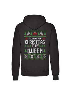 Couples Shop Kapuzenpullover Christmas King & Queen Hoodie Pullover Set Weihnachten Geschenk (Set, 2er-Pack) mit modischem Print