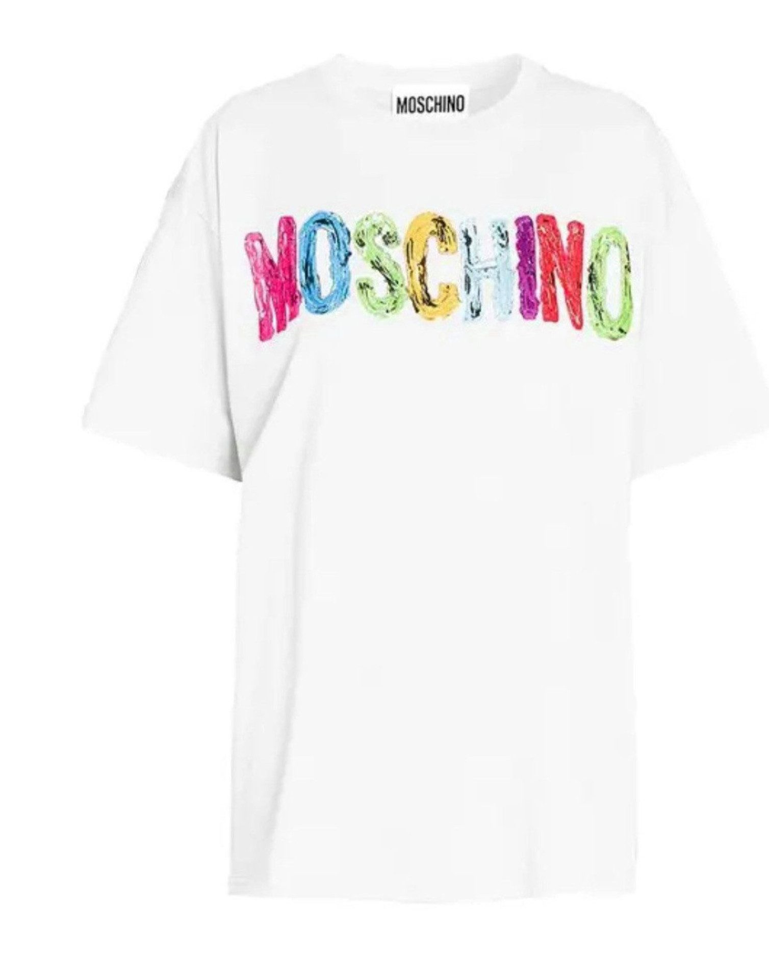 Moschino T-Shirt COUTURE 3D Logo Paint-Effect Shirt Oversize 3D-Logo mit handgemaltem Effekt