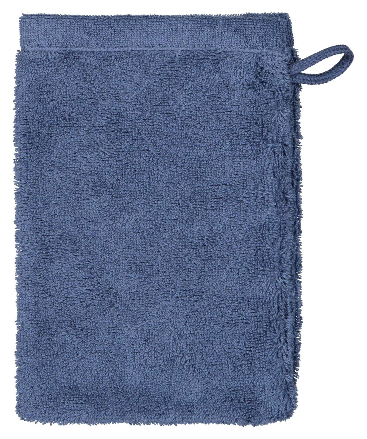 Cawö Waschhandschuh Waschhandschuh LIFESTYLE, Blau, B 16 cm, L 22 cm