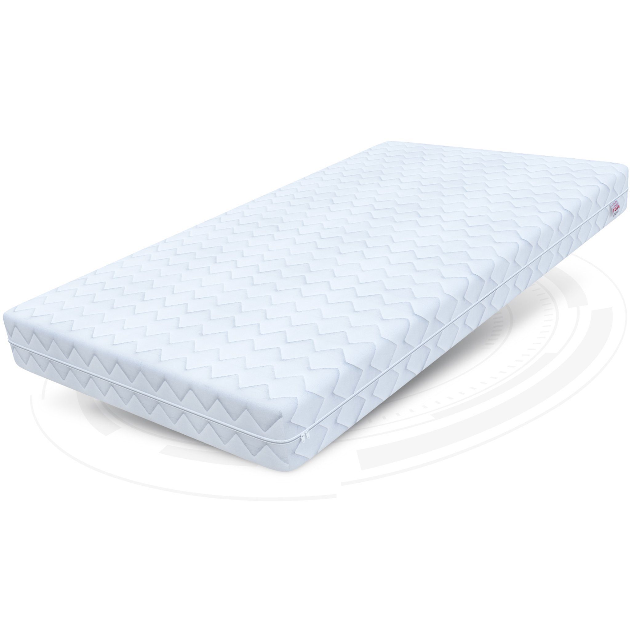 Kaltschaummatratze COMFORT PLUS 90x200, 140x200, 180x200 cm & weitere Größen, FDM, 14 cm hoch, (komfortable Matratze, Allergiker geeignet), Wendematratze mit zwei unterschiedlich festen Liegeseiten