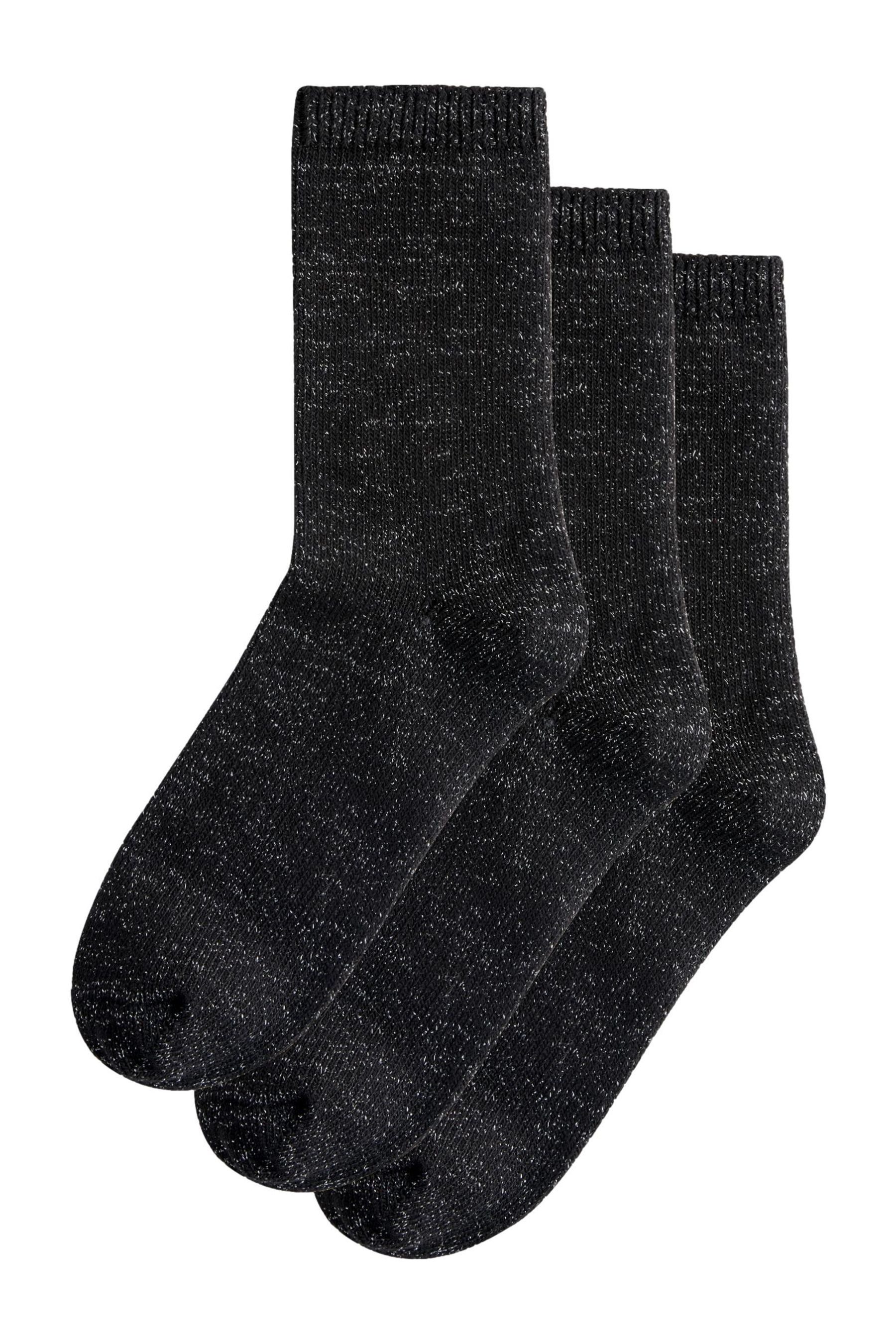 Next Kurzsocken Söckchen mit Glitzer-Effekt, 3er-Pack (1-Paar)