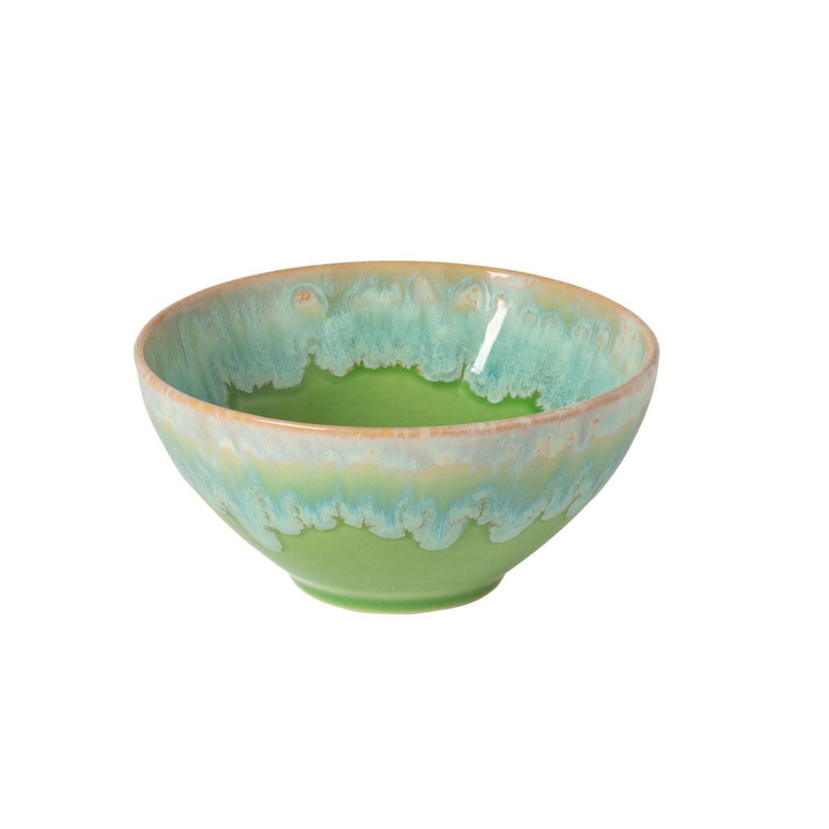 Costa Nova Müslischale Taomina Lime Green Müsli-/Suppenschale, Casafina, Keramik, (1-tlg), Hohe Brenntemperaturen, porenfrei hygienisch, wärmeschockbeständig