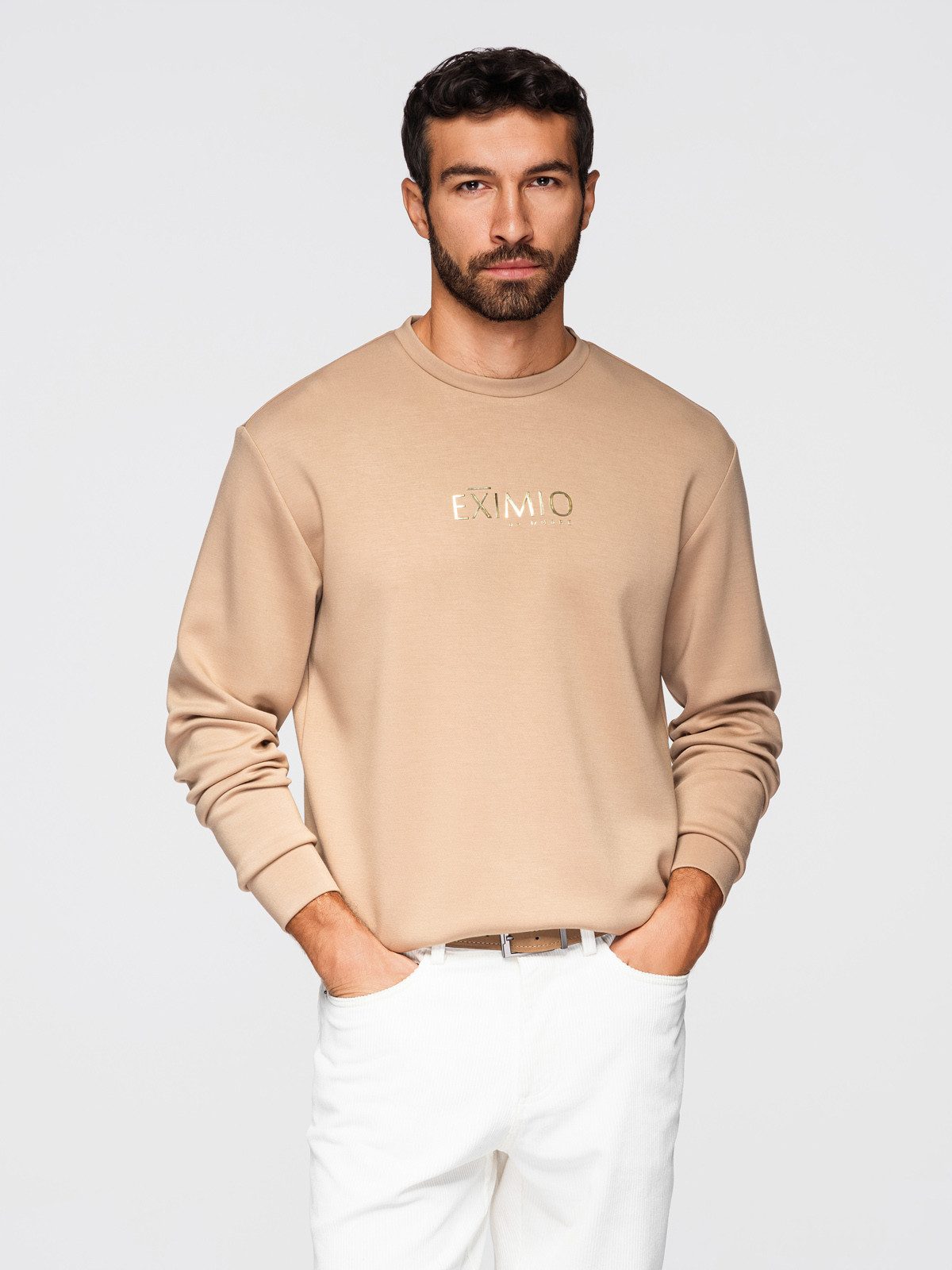Longsweatshirt Herren-Sweatshirt EXIMIO im Regular Fit