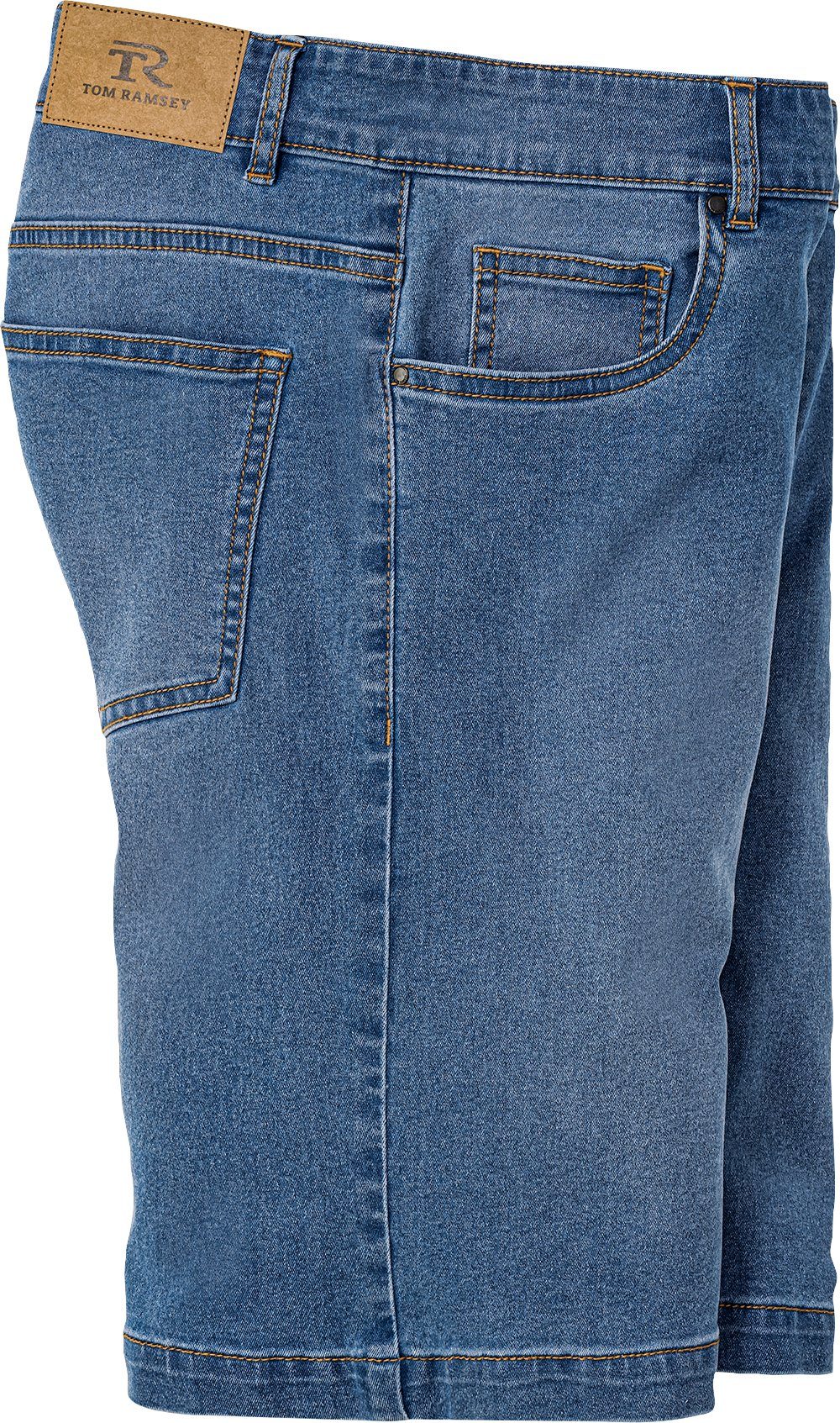 Tom Ramsey Jeansbermudas im 5-Pocket-Style mit optimaler Passform durch flexiblen Bund